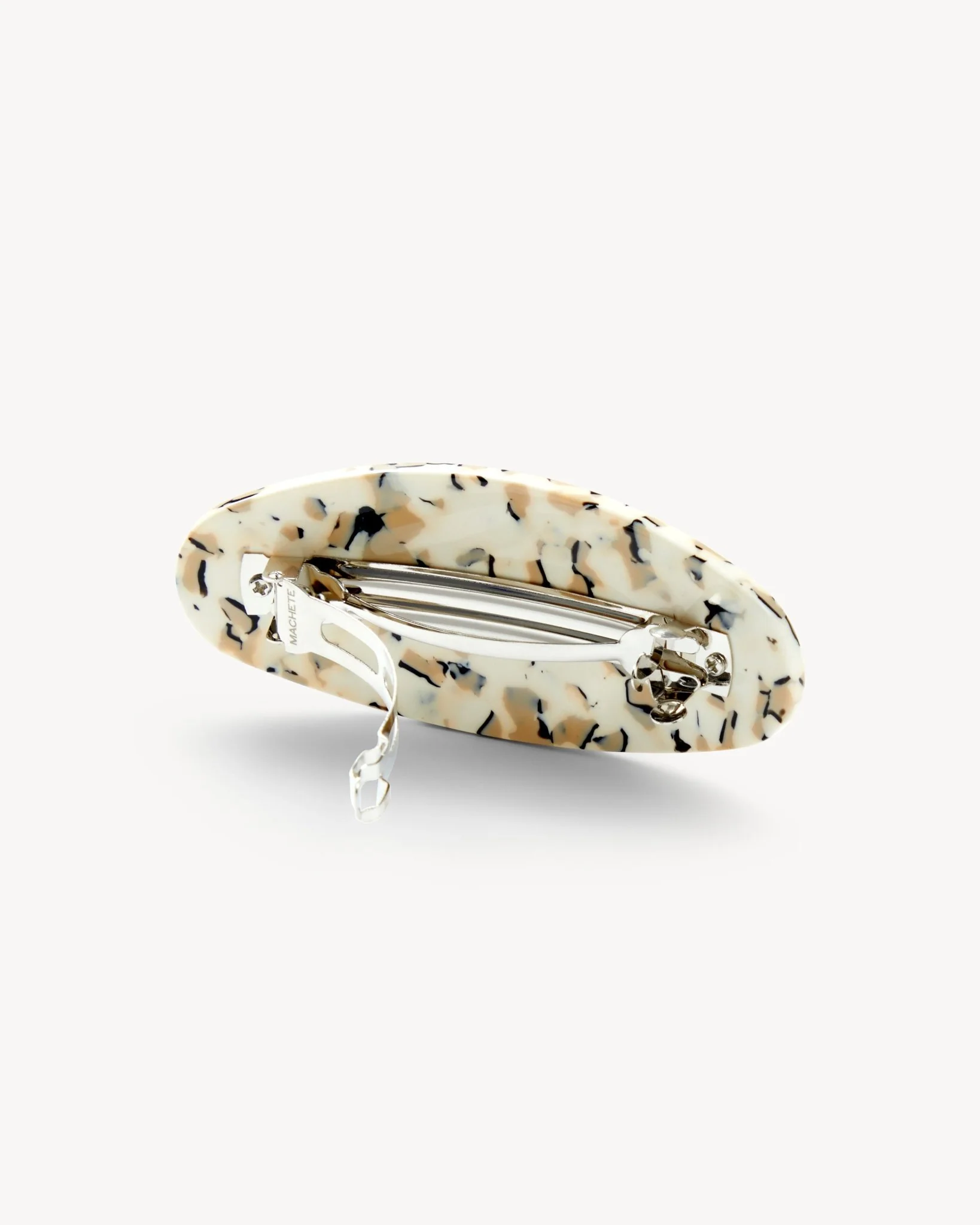Jumbo Oval Barrette in Terrazzo - Image 2