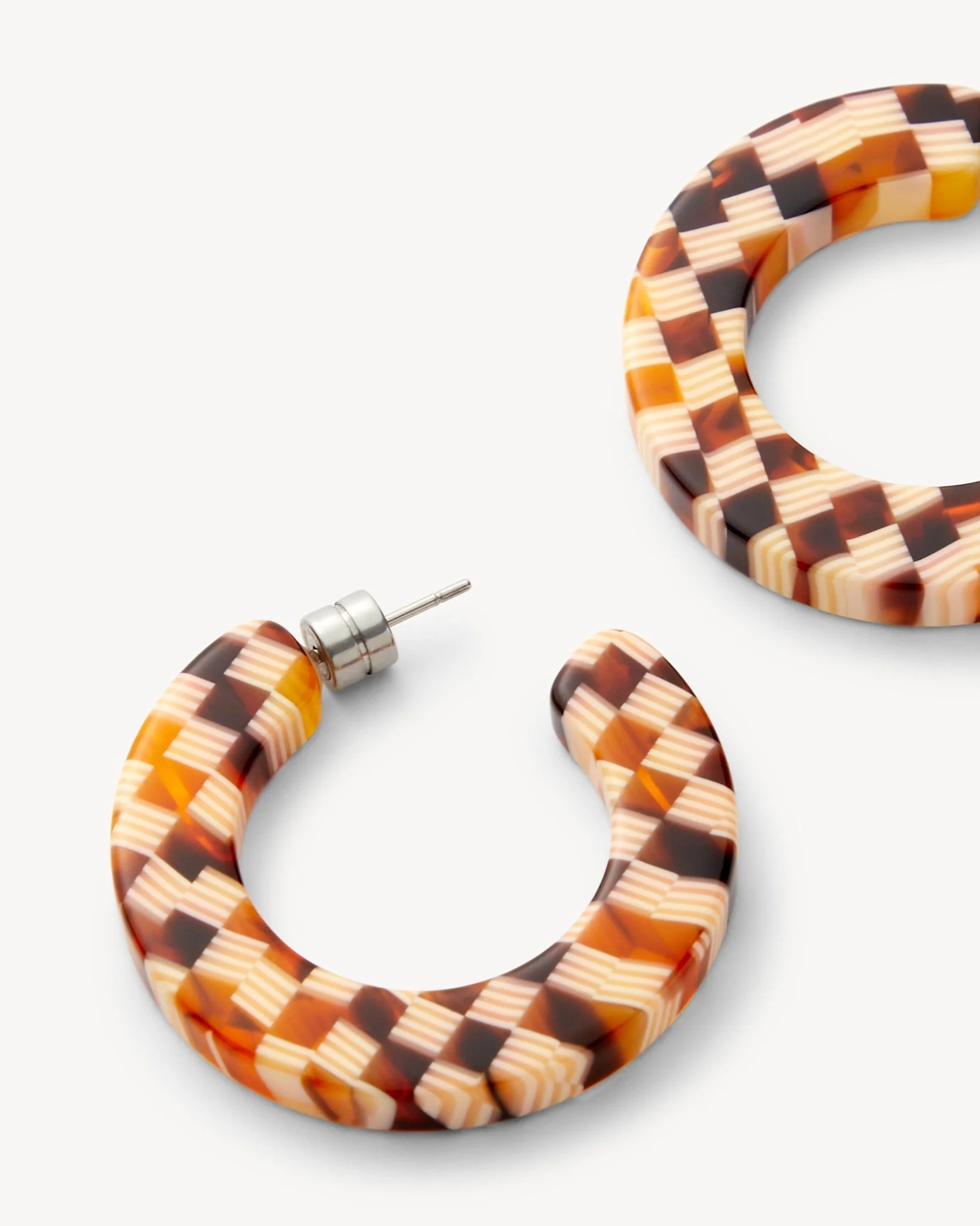 Kate Hoops in Tortoise Checker - Image 2