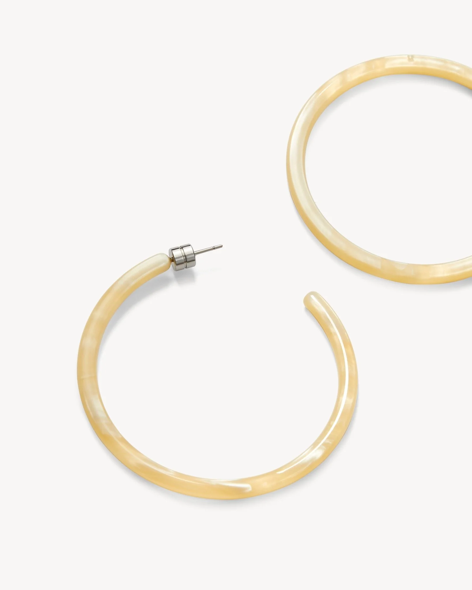 Large Hoops in Citrine - Image 2