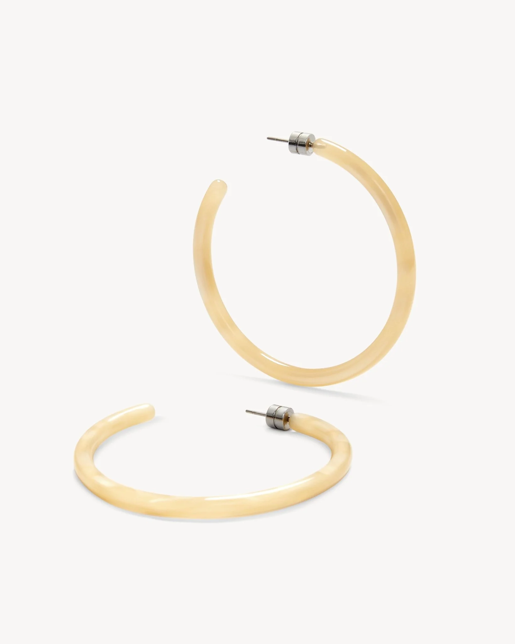 Large Hoops in Citrine - Image 3