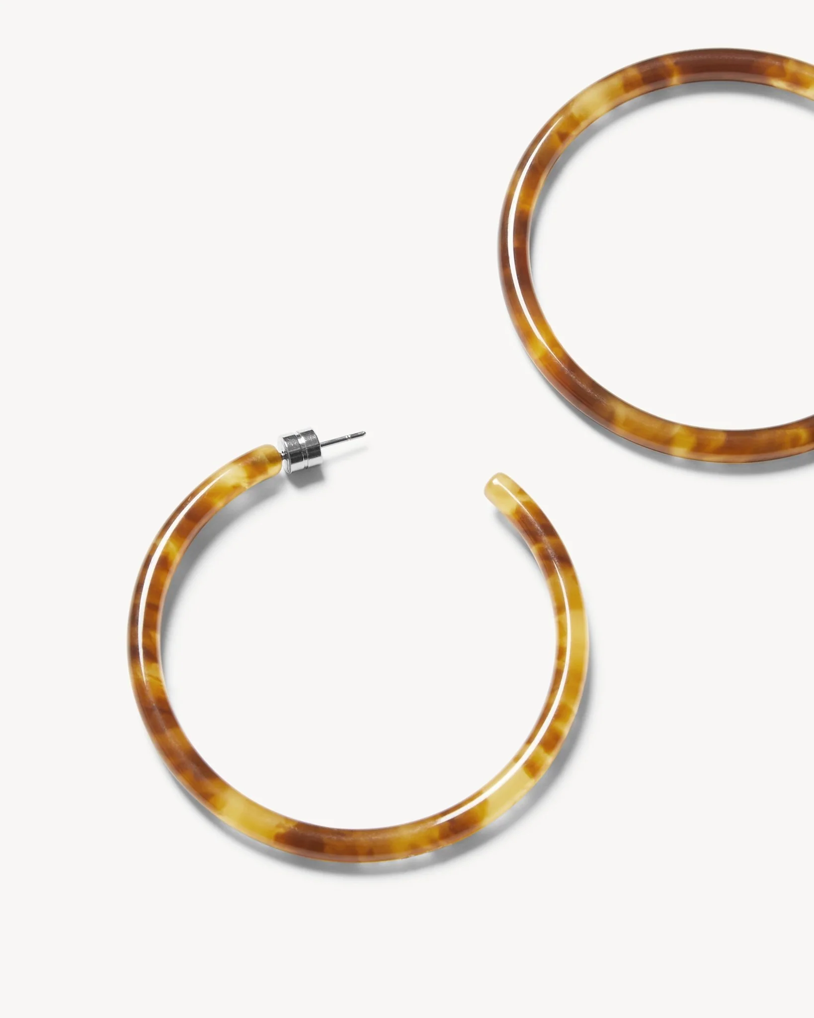 Large Hoops in Modern Walnut - Image 2