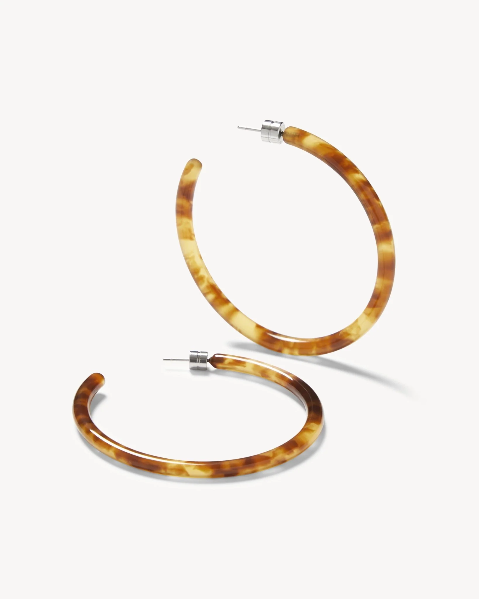 Large Hoops in Modern Walnut - Image 3