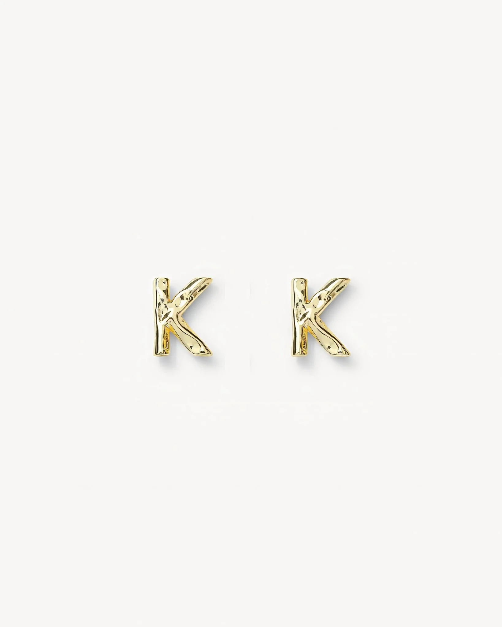 Monogram Studs in Gold - Image 11