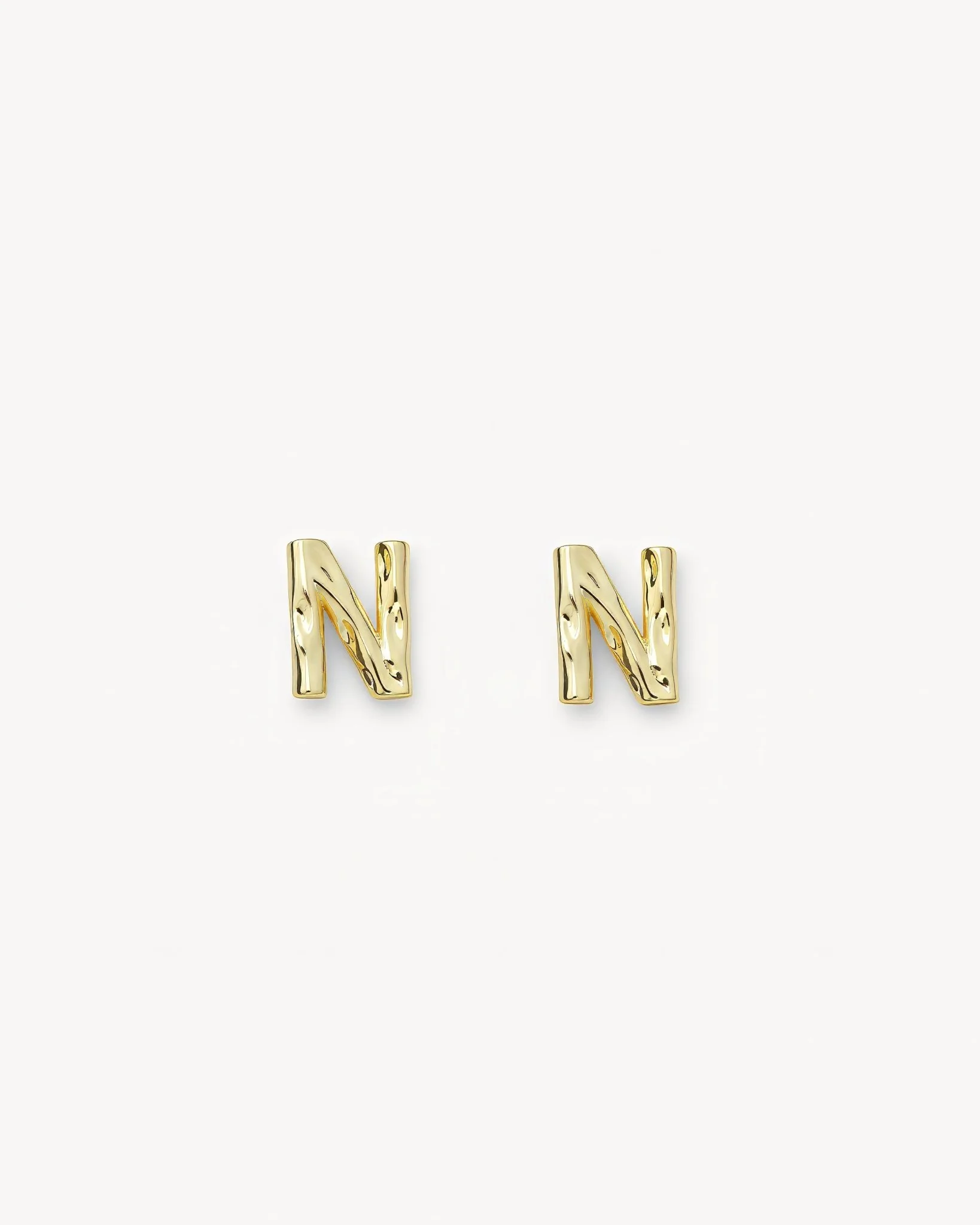Monogram Studs in Gold - Image 13