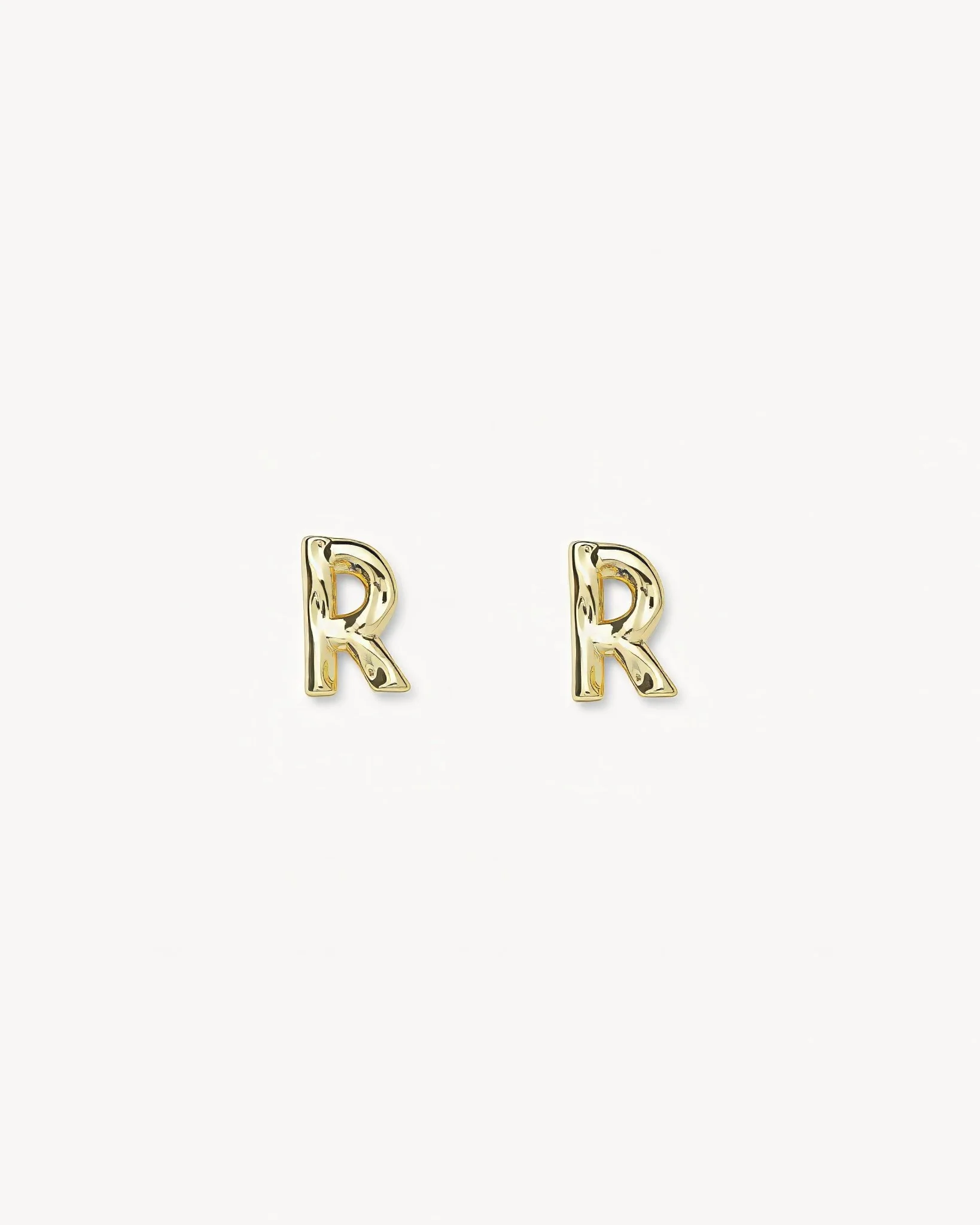 Monogram Studs in Gold - Image 14