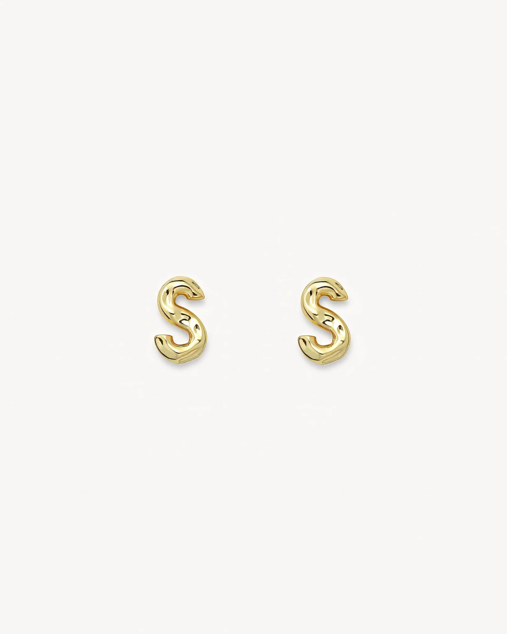 Monogram Studs in Gold - Image 15