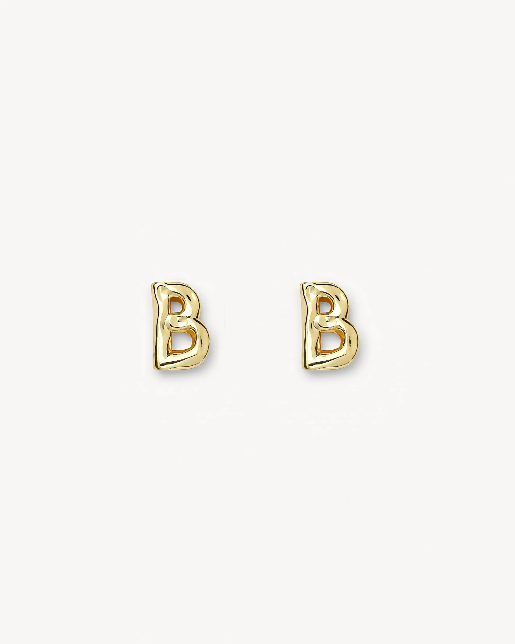 Monogram Studs in Gold - Image 5