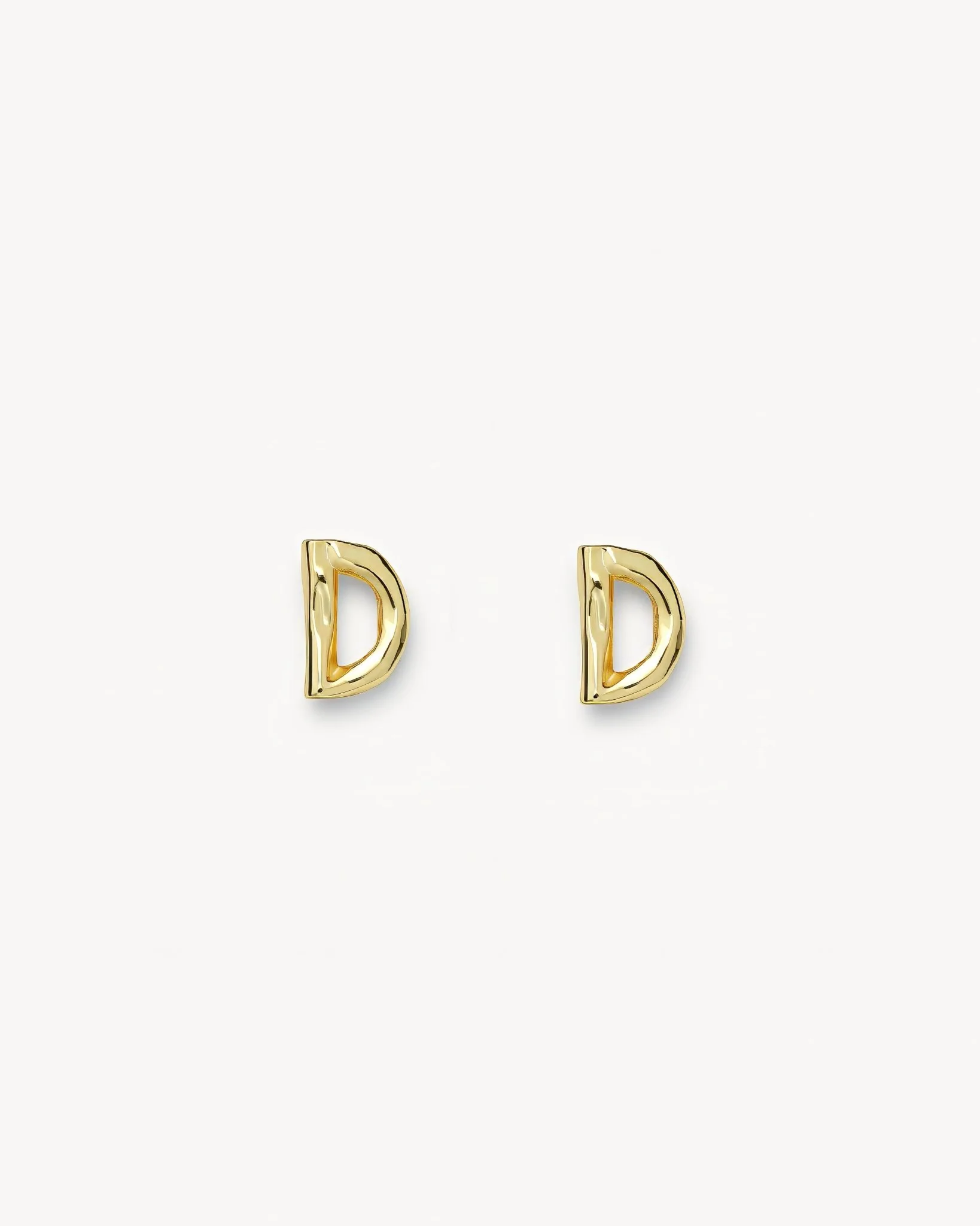 Monogram Studs in Gold - Image 7