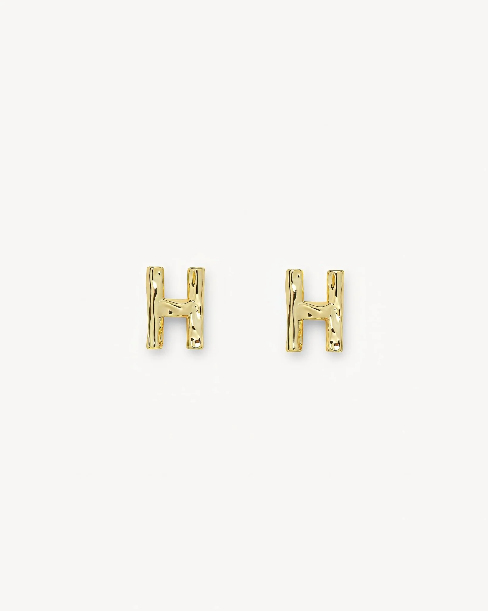 Monogram Studs in Gold - Image 9