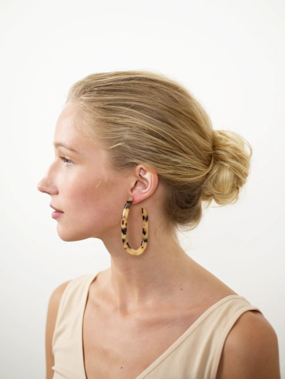Margot Hoops in Riviera Stripe - Image 2