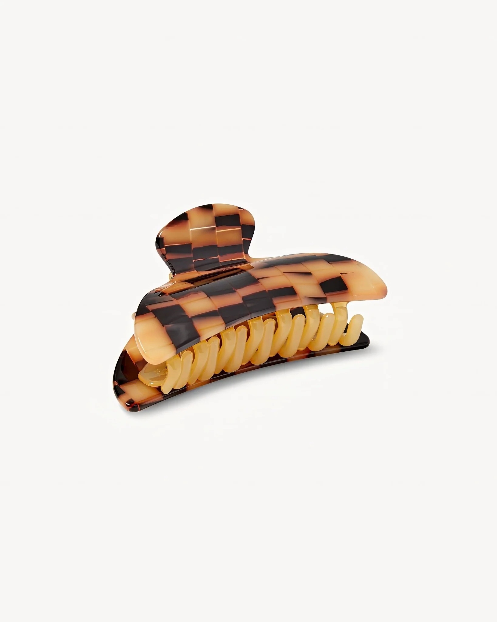 Midi Heirloom Claw in Blonde Checker - Image 3
