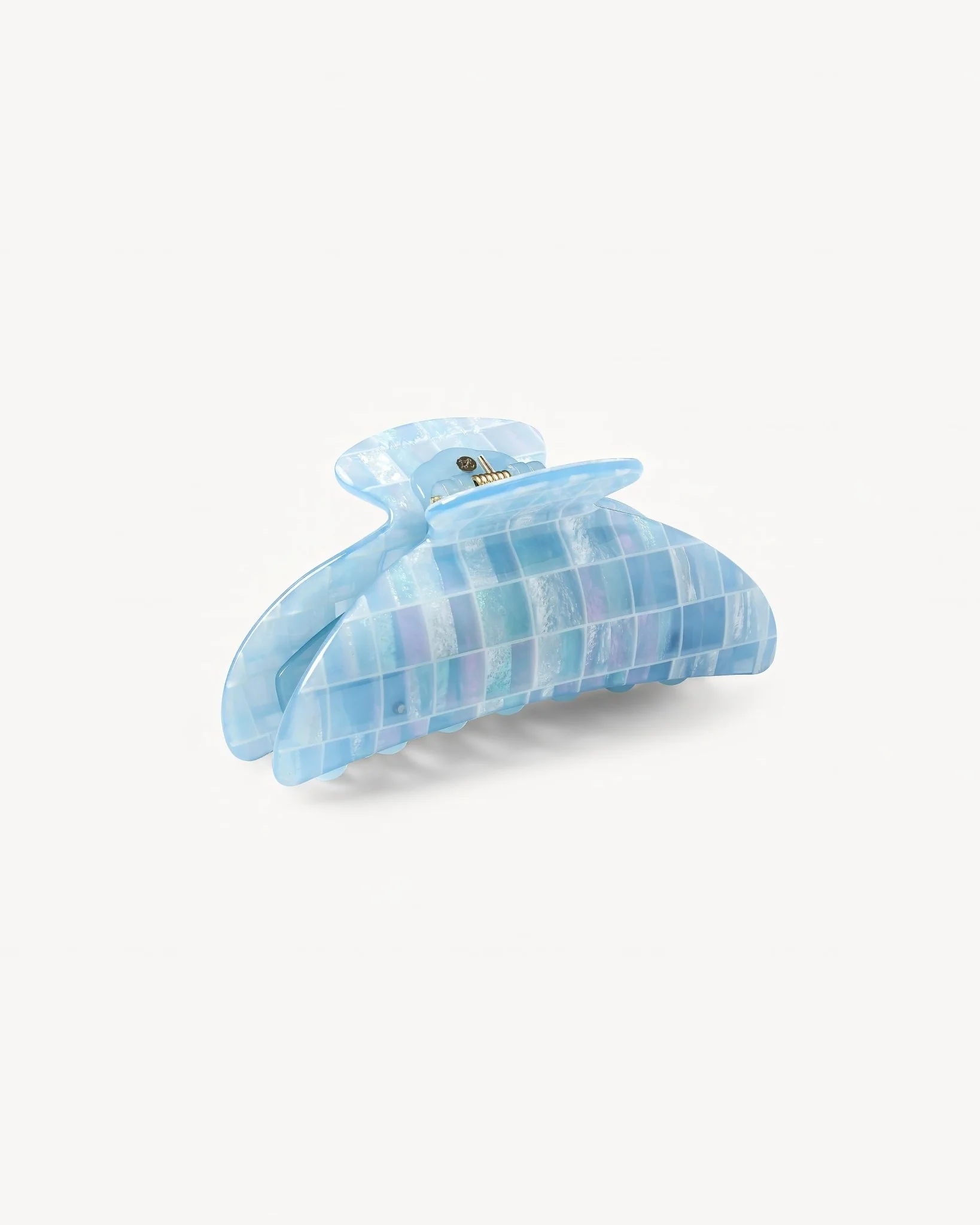 Midi Heirloom Claw in Blue Shell Checker - Image 2
