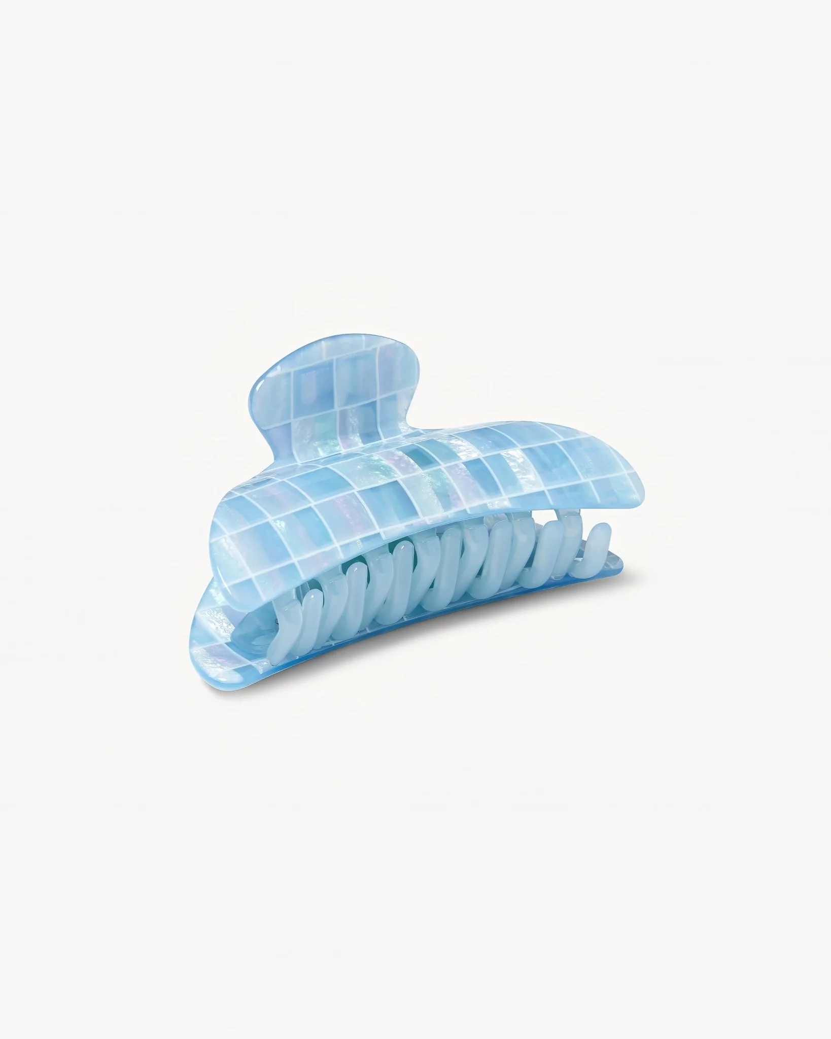 Midi Heirloom Claw in Blue Shell Checker - Image 3
