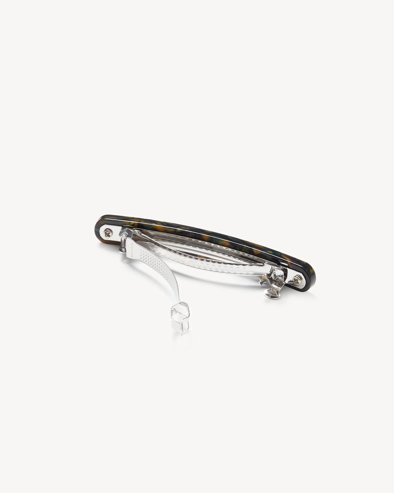 Midi Paris Barrette in Green Tortoise - Image 2