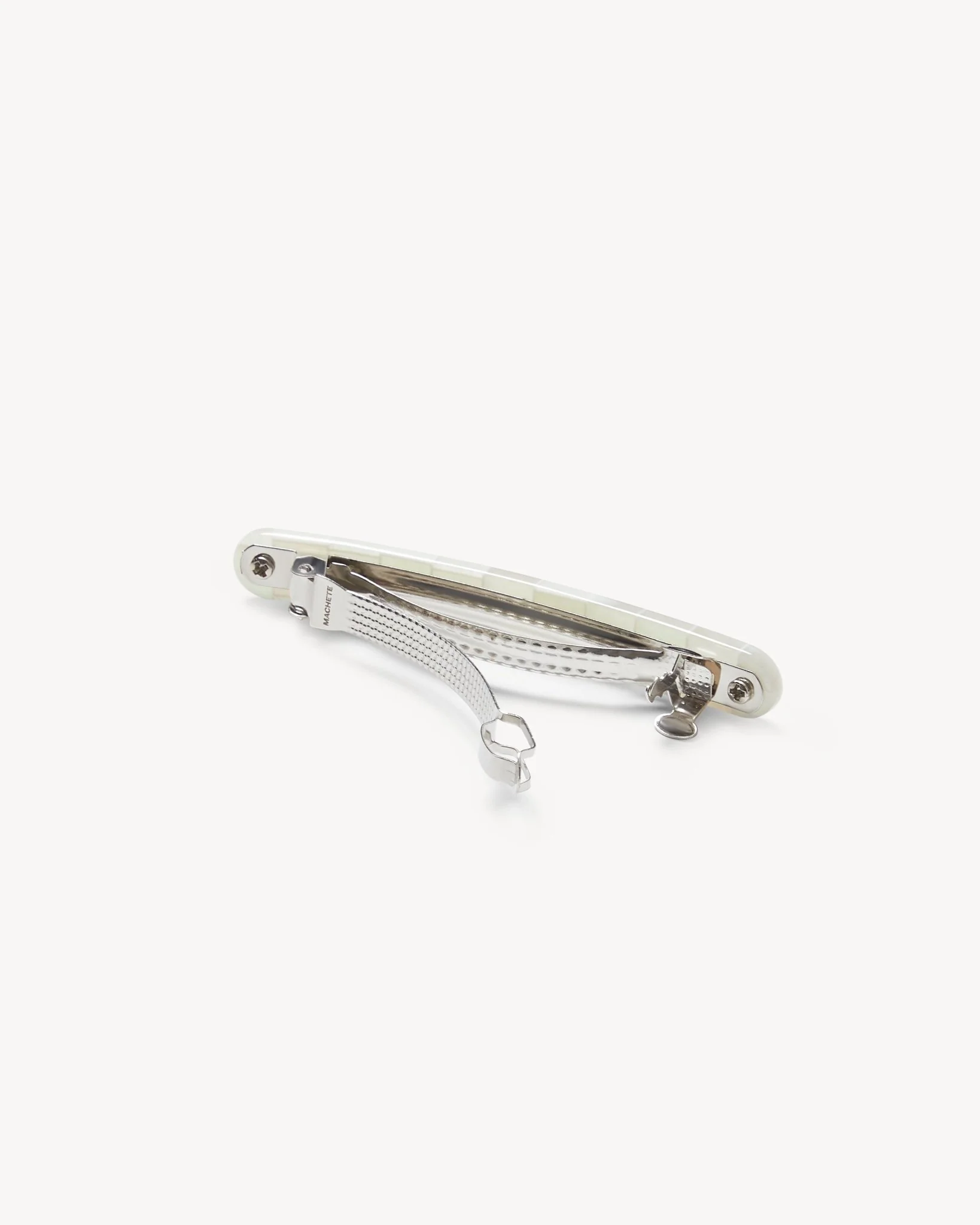 Midi Paris Barrette in Opalite Shell Checker - Image 2