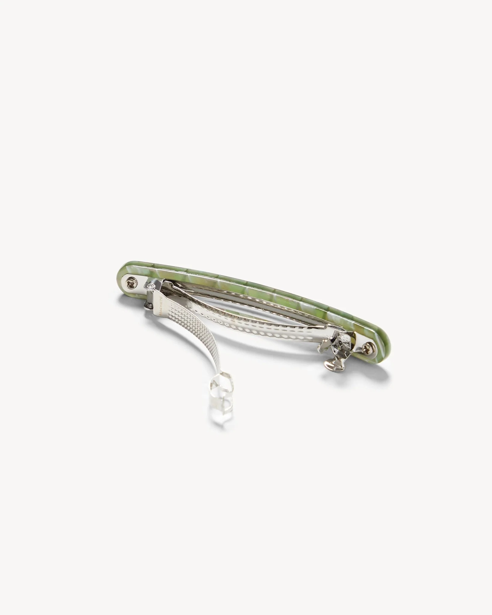 Midi Paris Barrette in Vert Shell Checker - Image 2