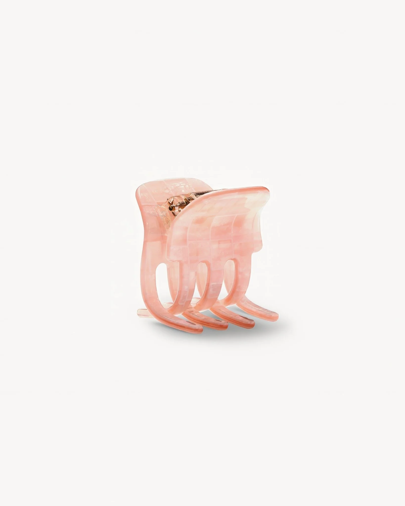 Mini Claw in Apricot Shell Checker - Image 2