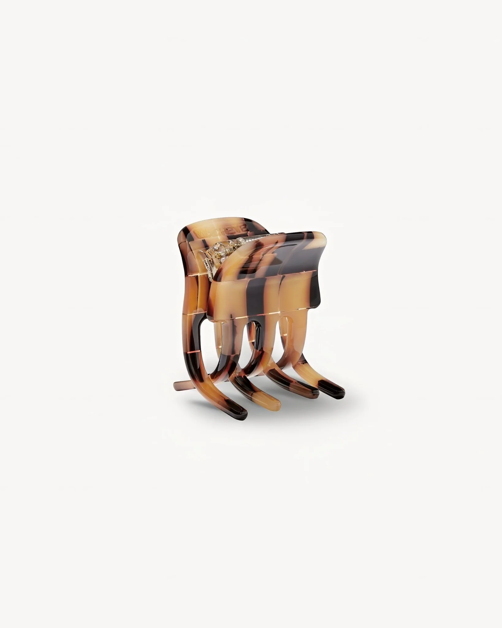 Mini Claw in Blonde Checker - Image 2