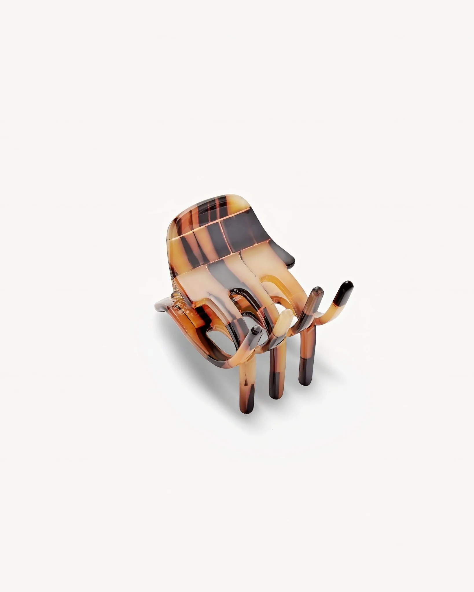 Mini Claw in Blonde Checker - Image 3