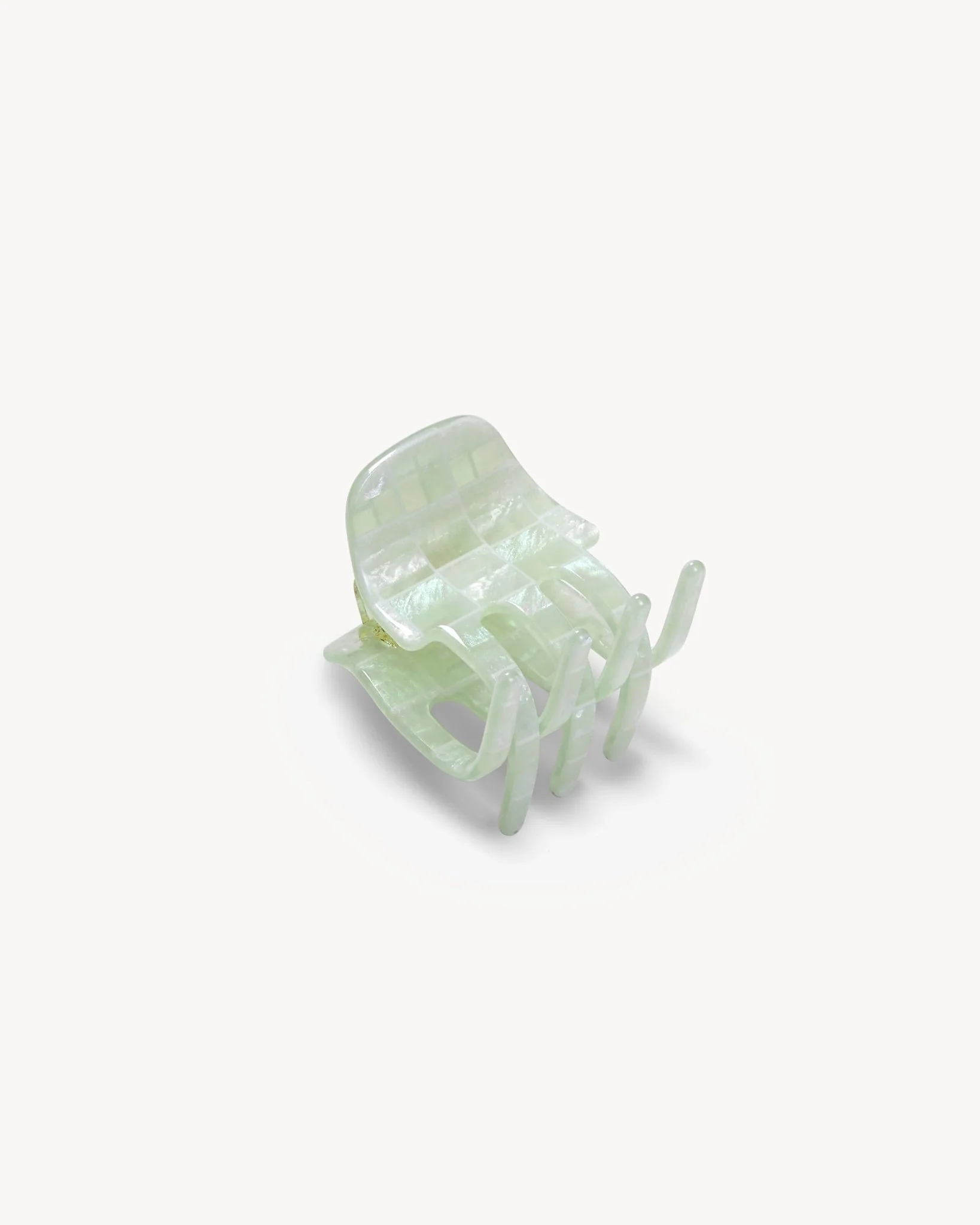 Mini Claw in Mint Shell Checker - Image 2