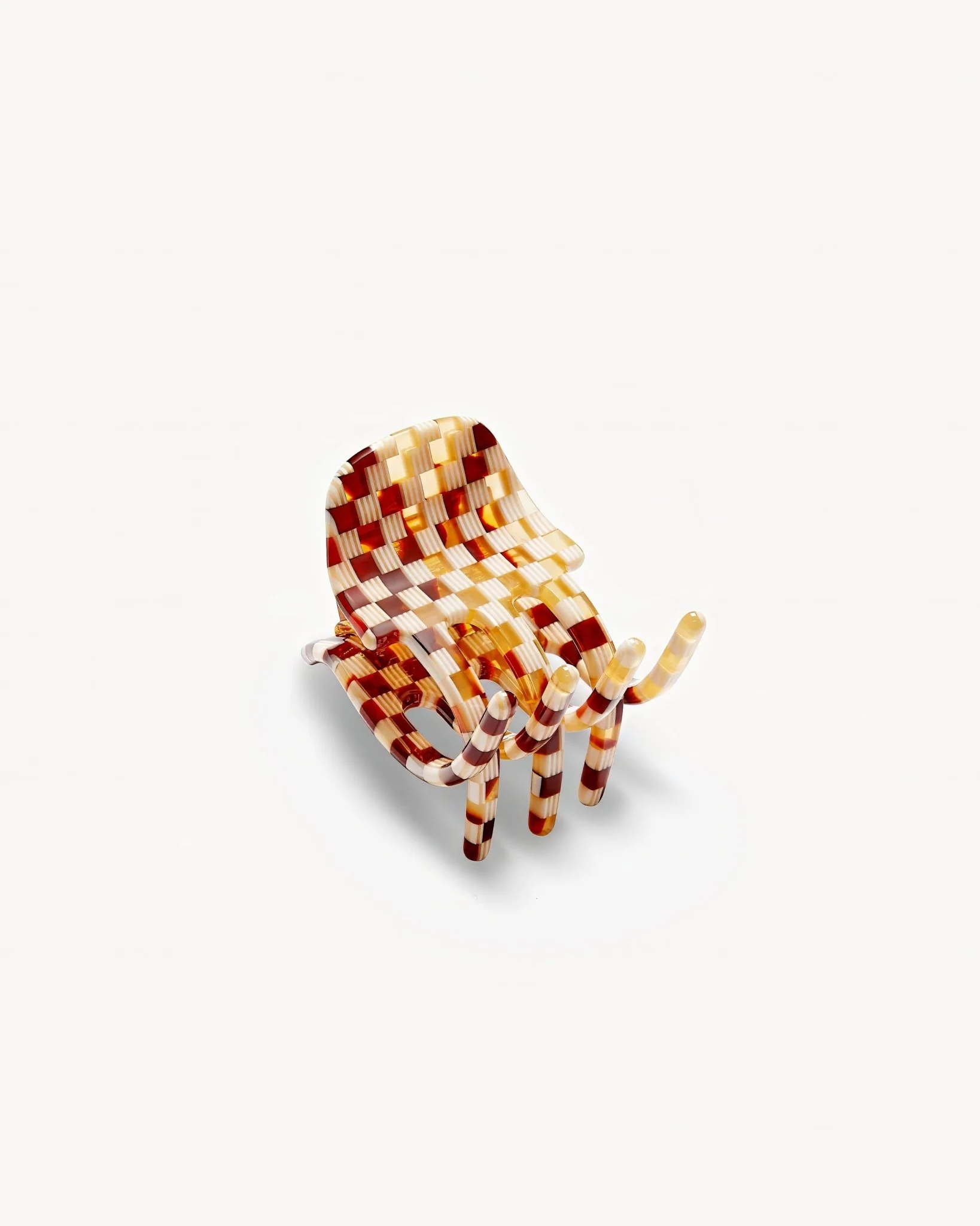 Mini Claw in Tortoise Checker - Image 3