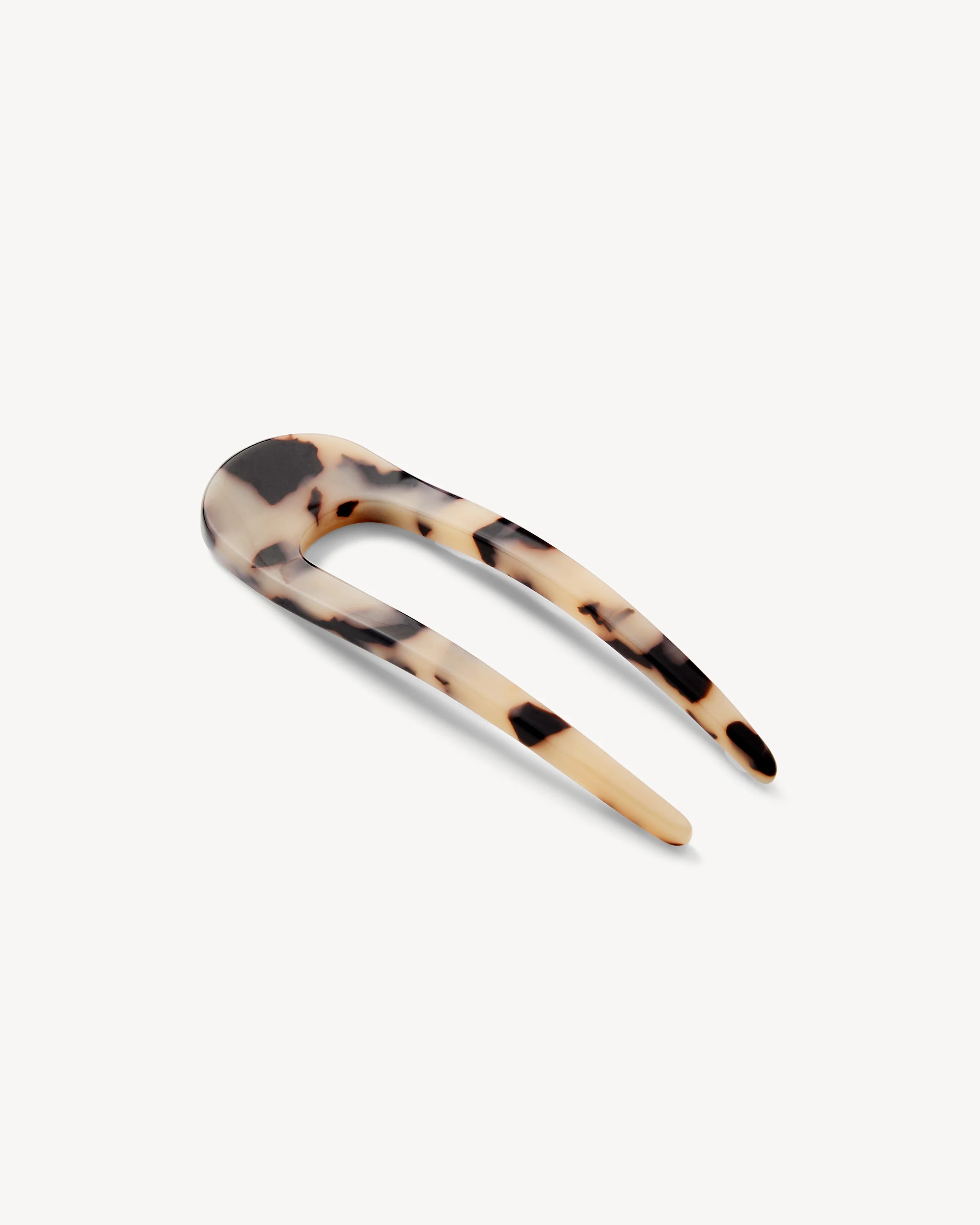 Mini French Hair Pin in Blonde Tortoise - Image 2