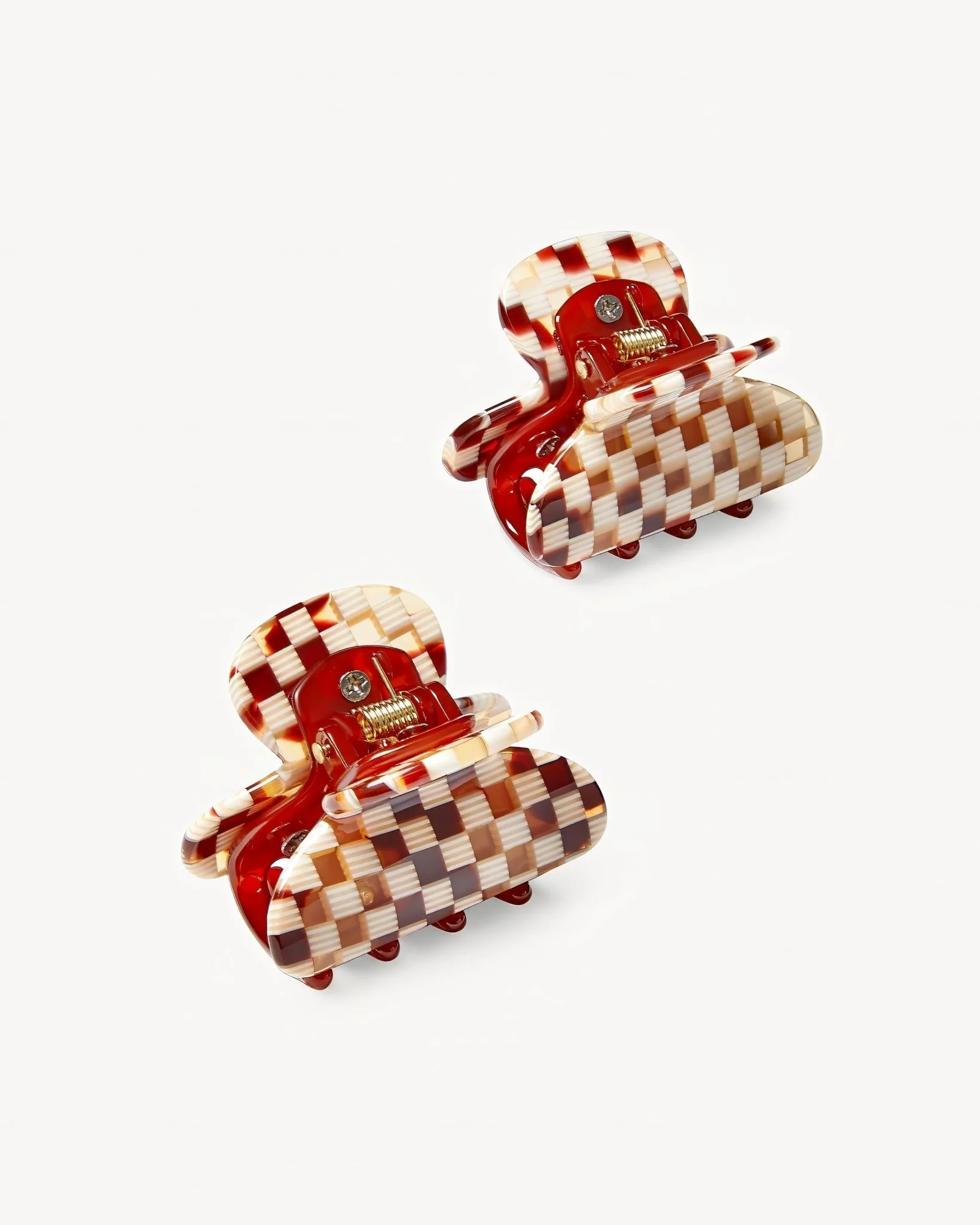 Twin Heirloom Claws in Tortoise Checker - Image 2