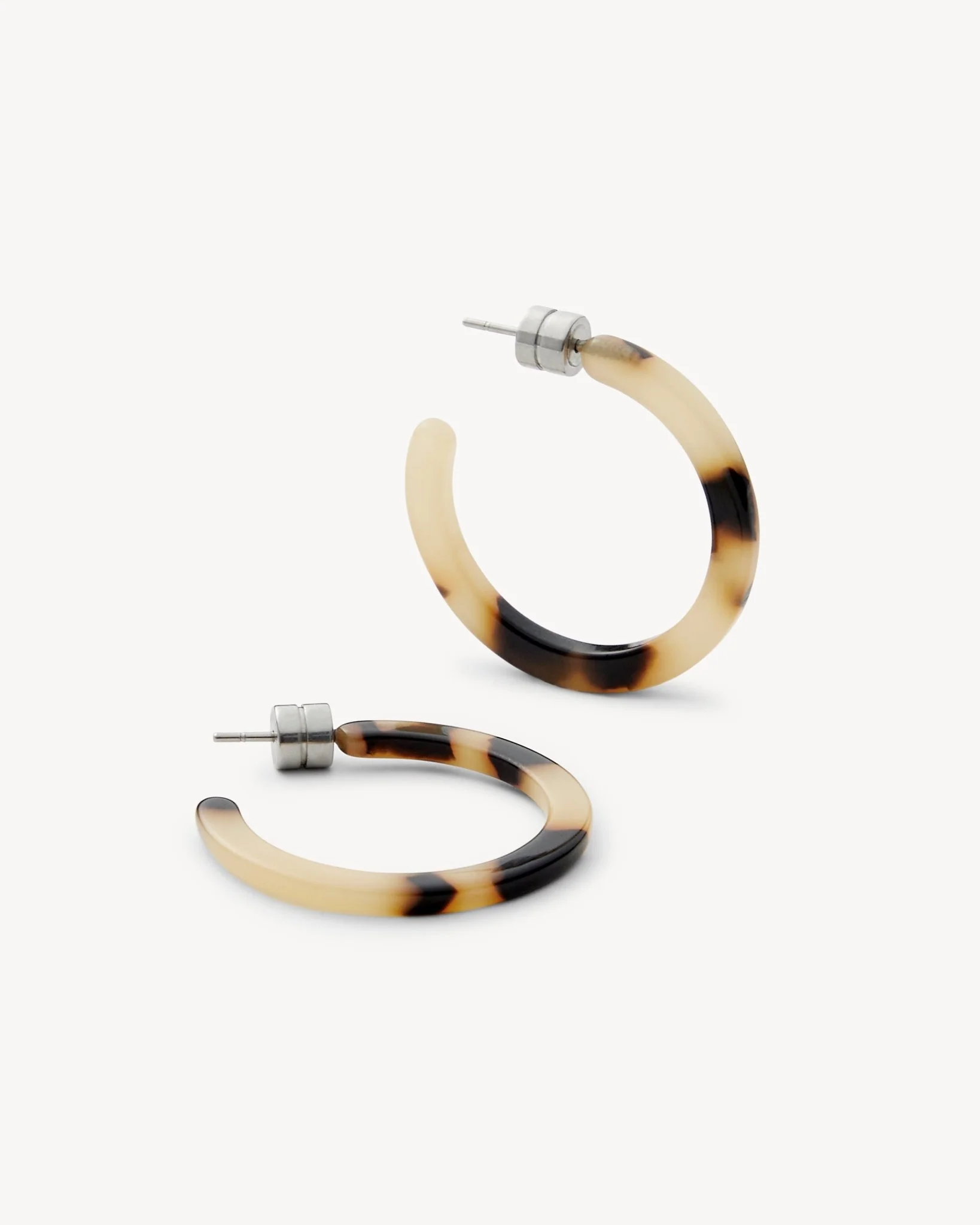 Mini Hoops in Blonde Tortoise - Image 4