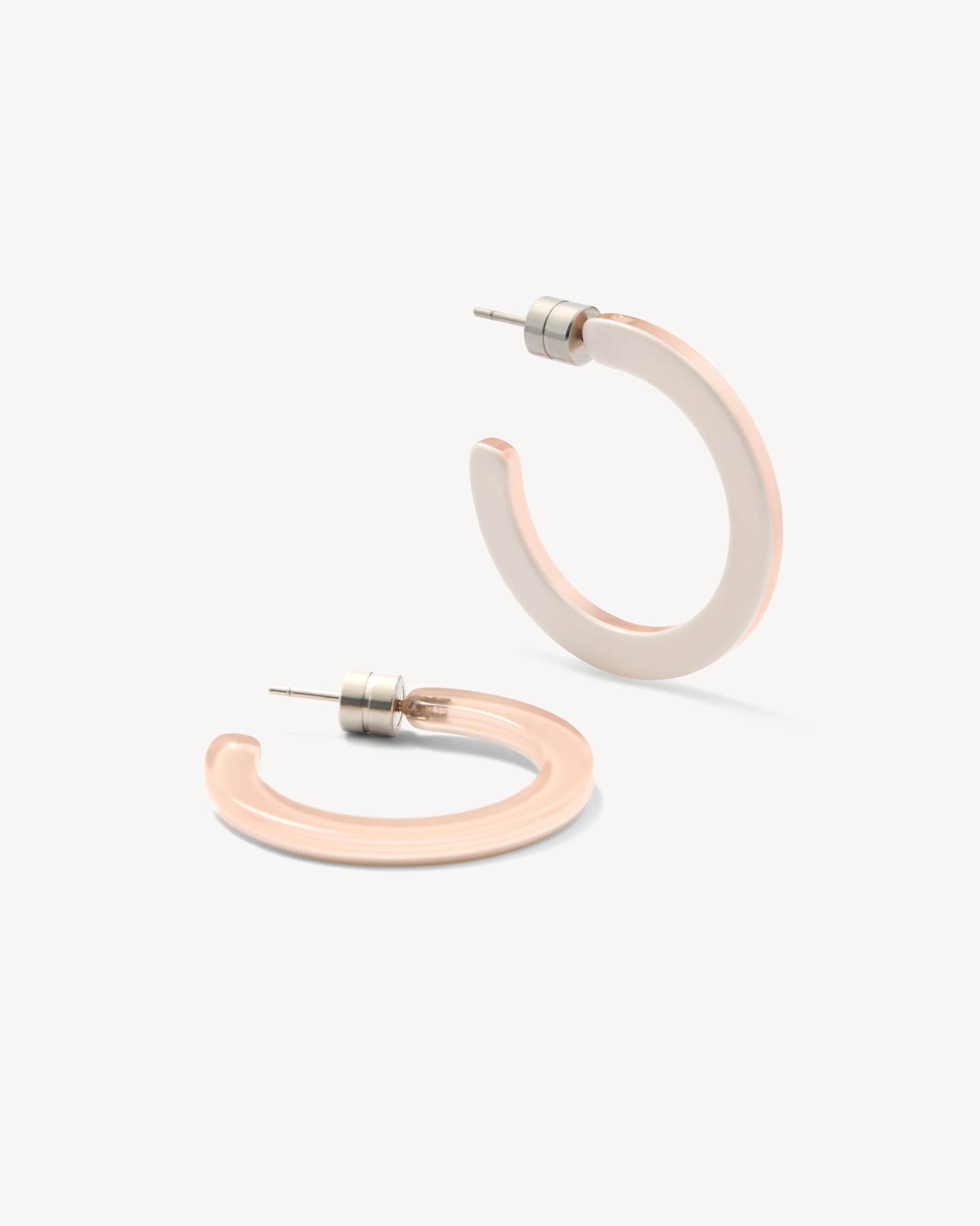Mini Hoops in Blush Chantilly - Image 2