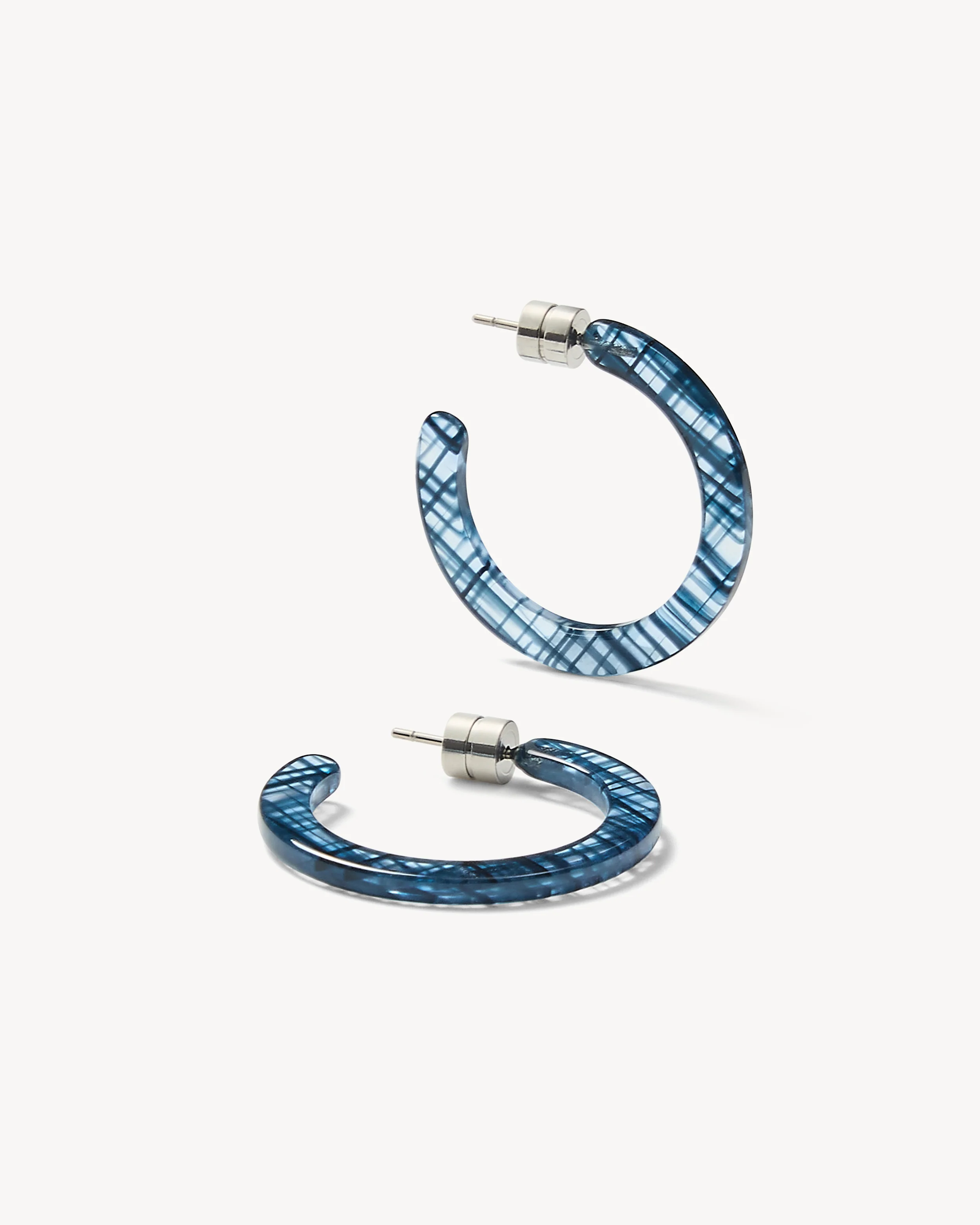 Mini Hoops in Chambray - Image 3