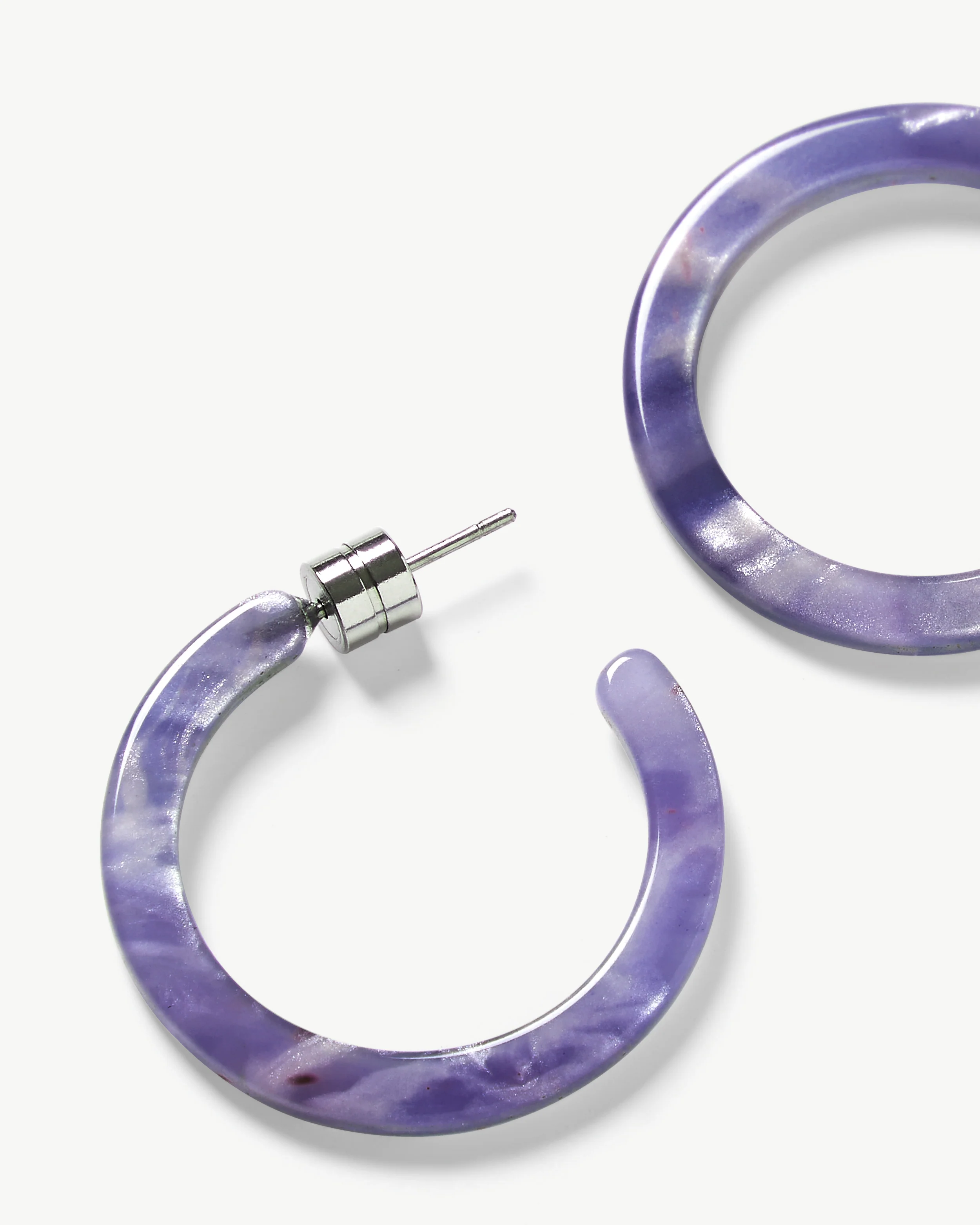 Mini Hoops in Cosmic Violet - Image 2