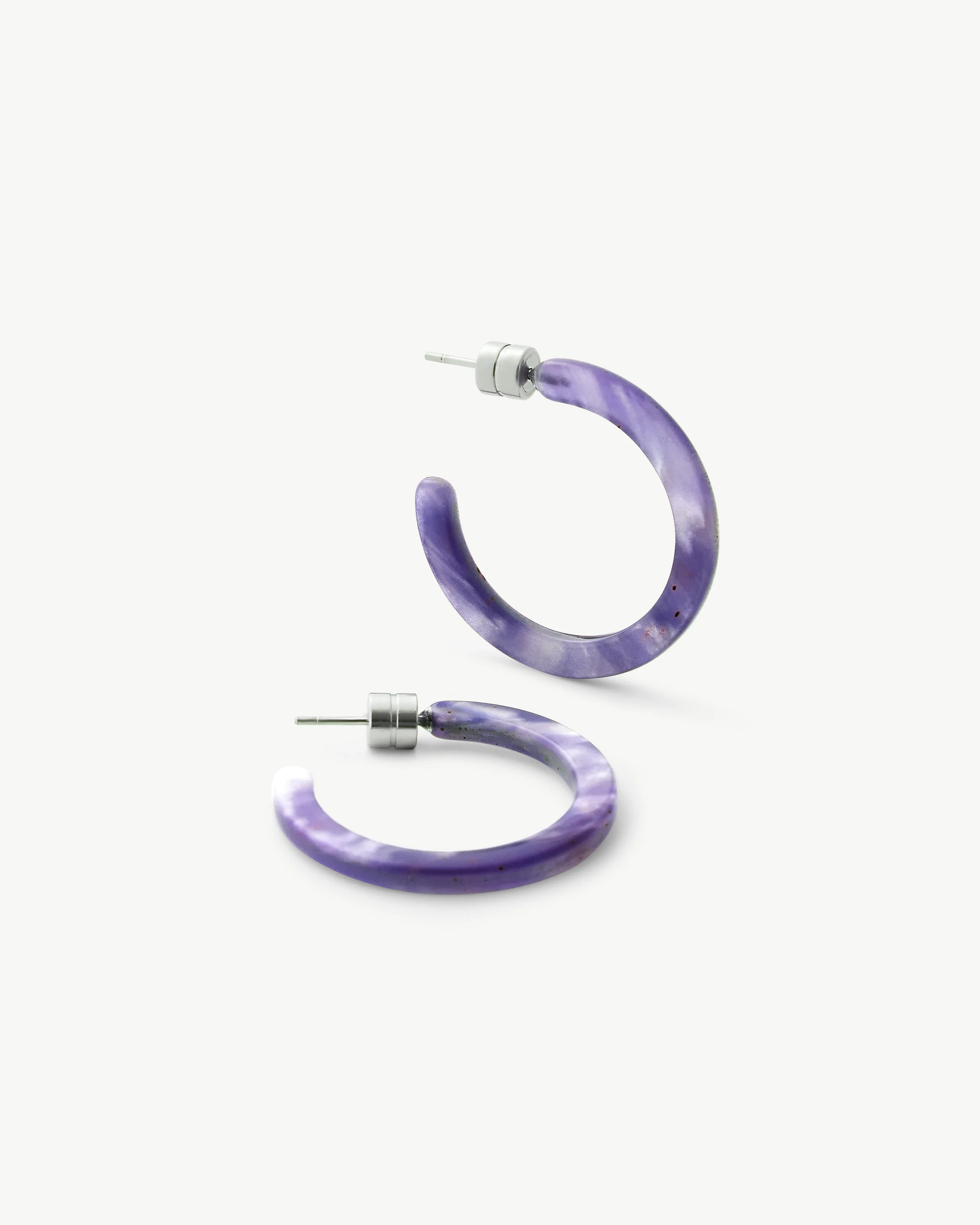 Mini Hoops in Cosmic Violet - Image 3