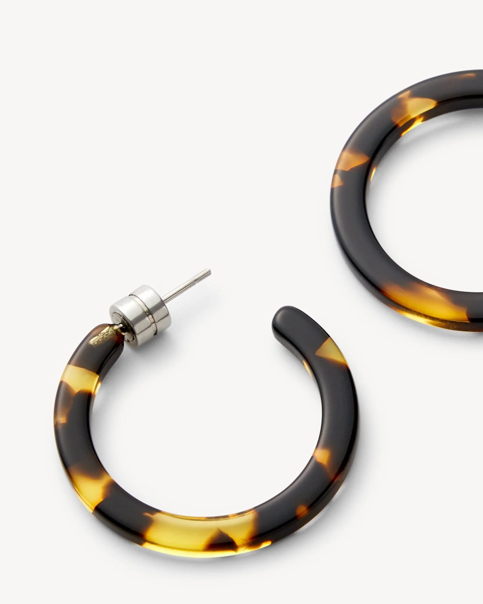 Mini Hoops in Dark Tortoise - Image 2