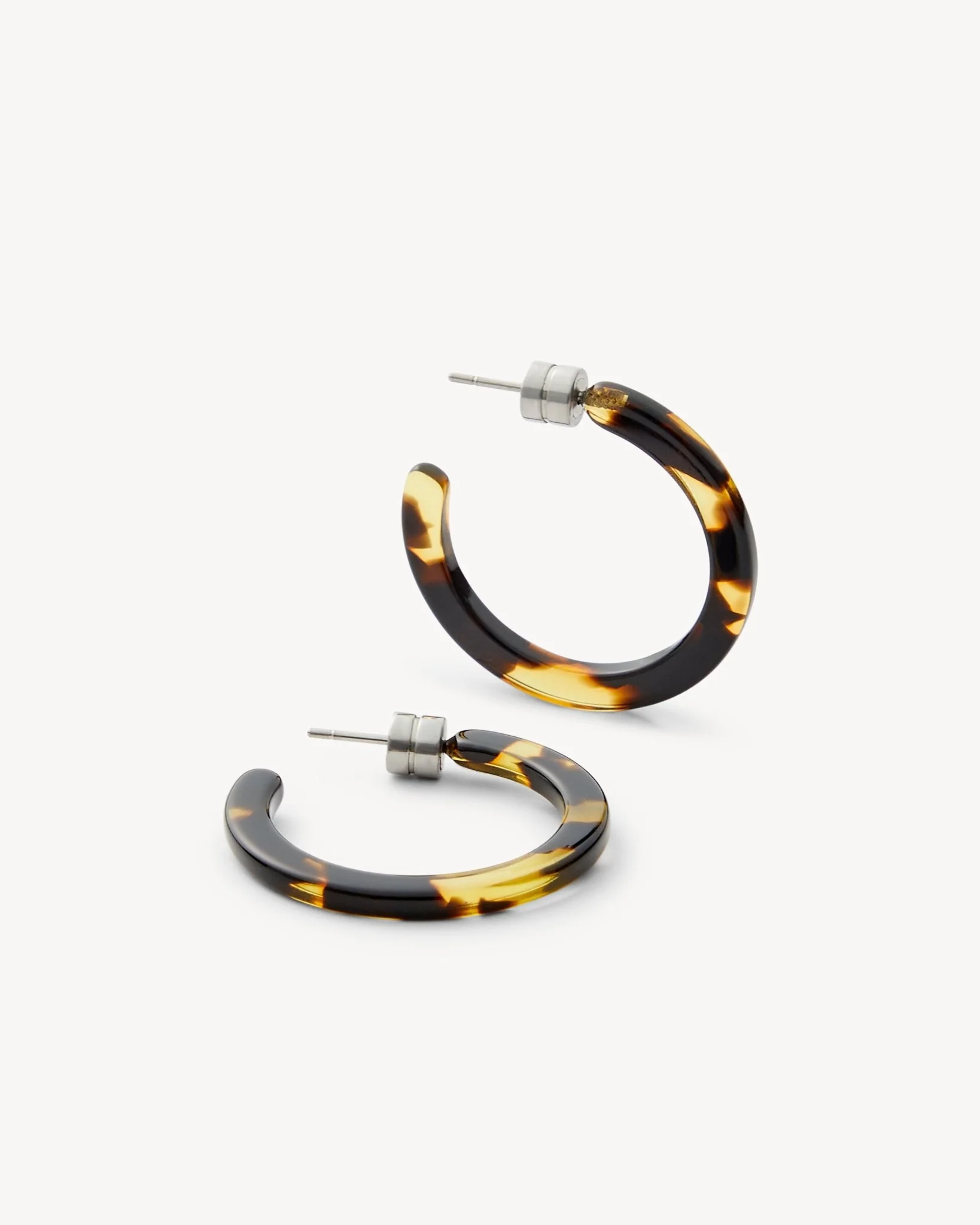 Mini Hoops in Dark Tortoise - Image 3