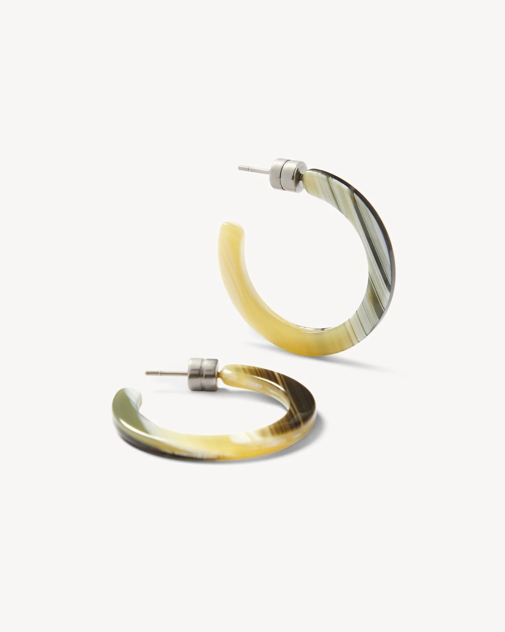 Mini Hoops in Horn - Image 3