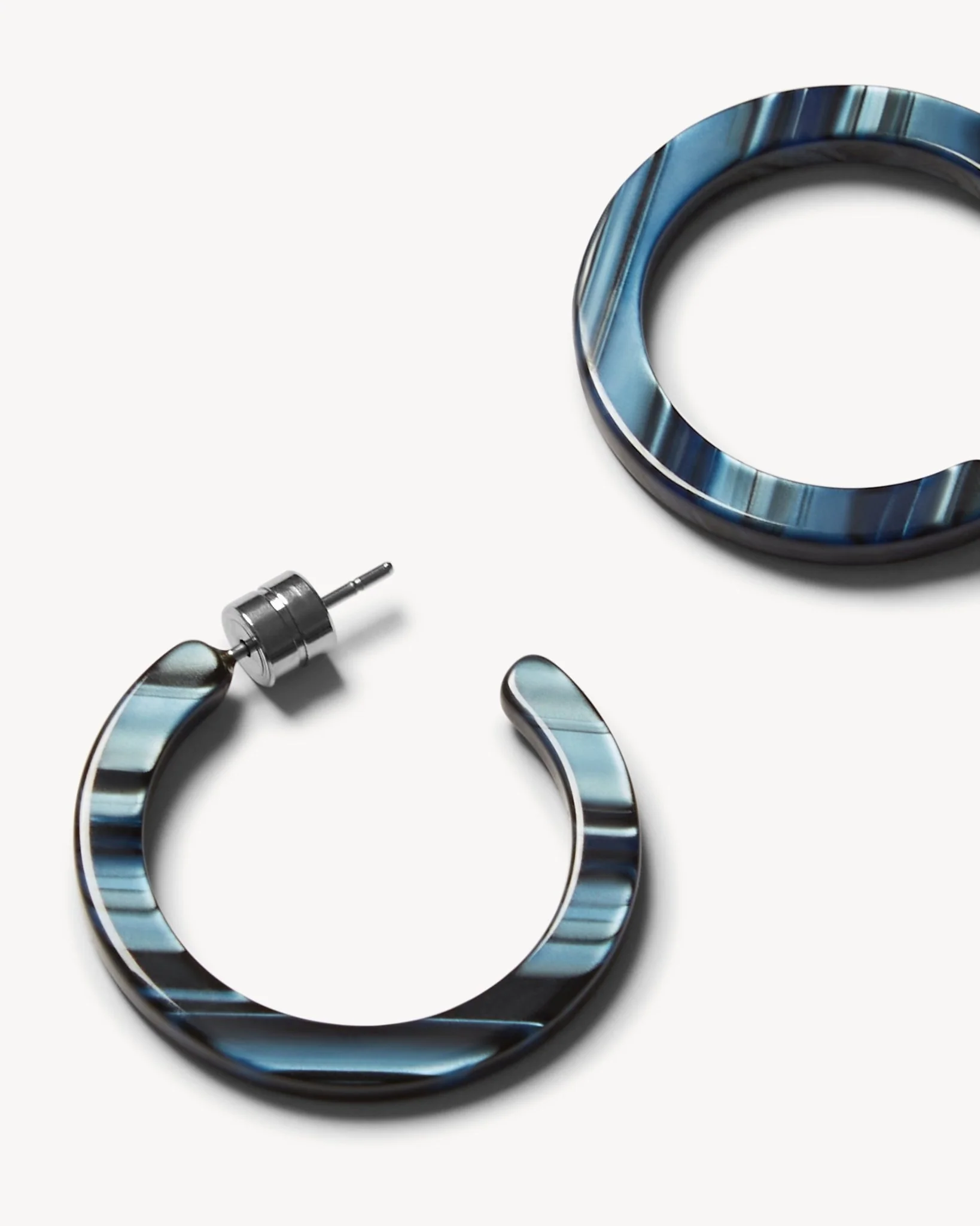 Mini Hoops in Indigo - Image 2