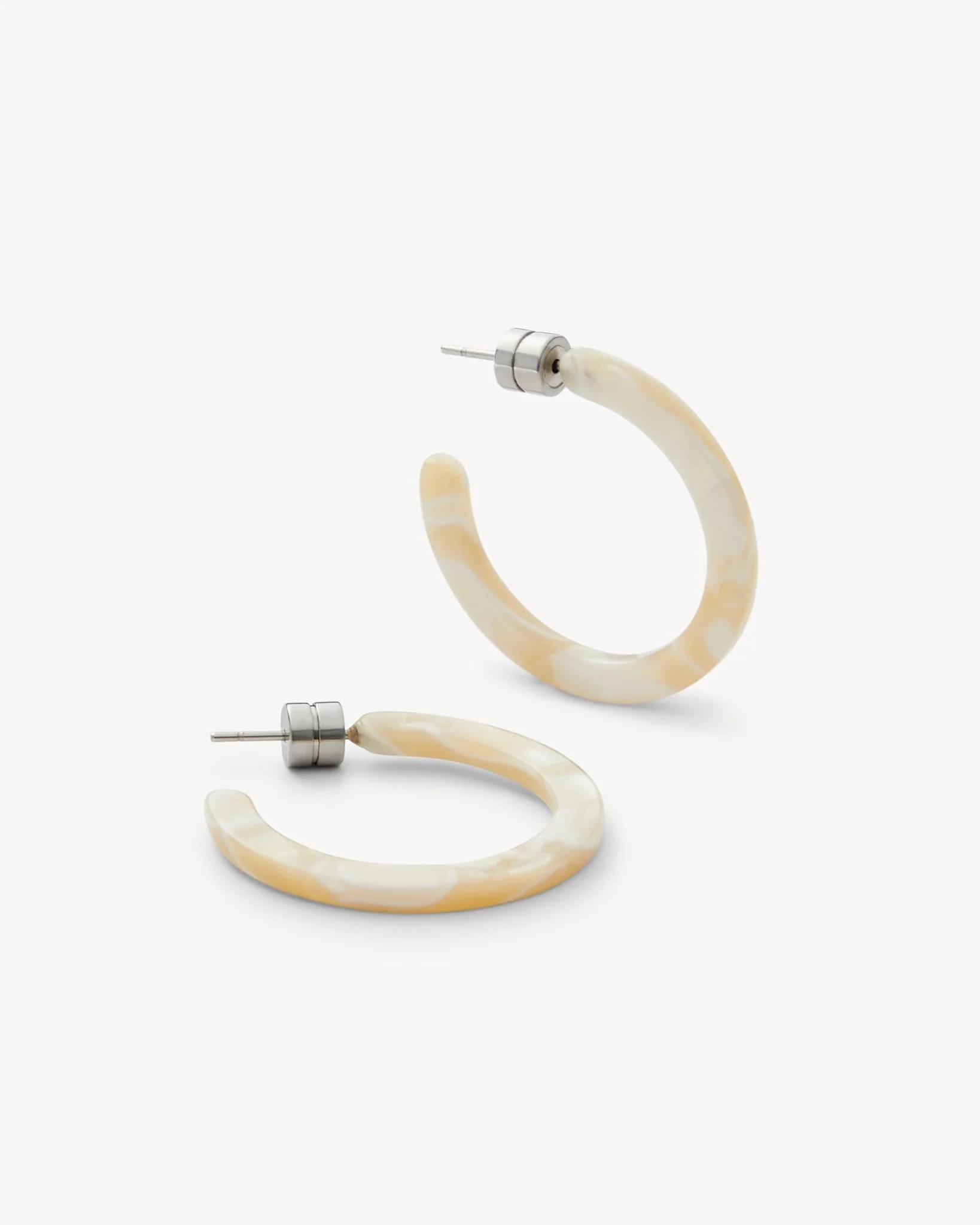 Mini Hoops in Ivory - Image 3