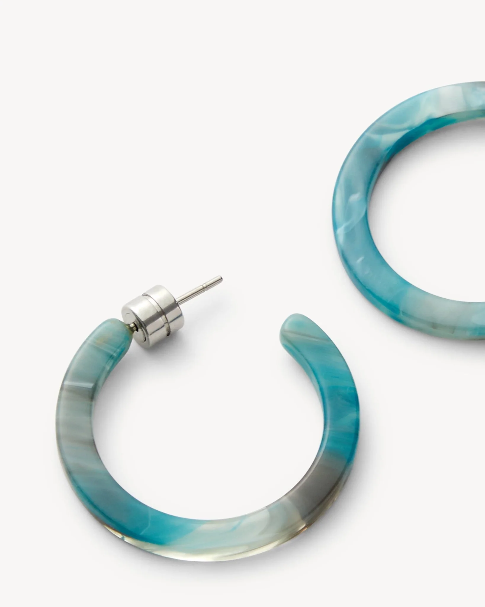 Mini Hoops in Jadeite - Image 2