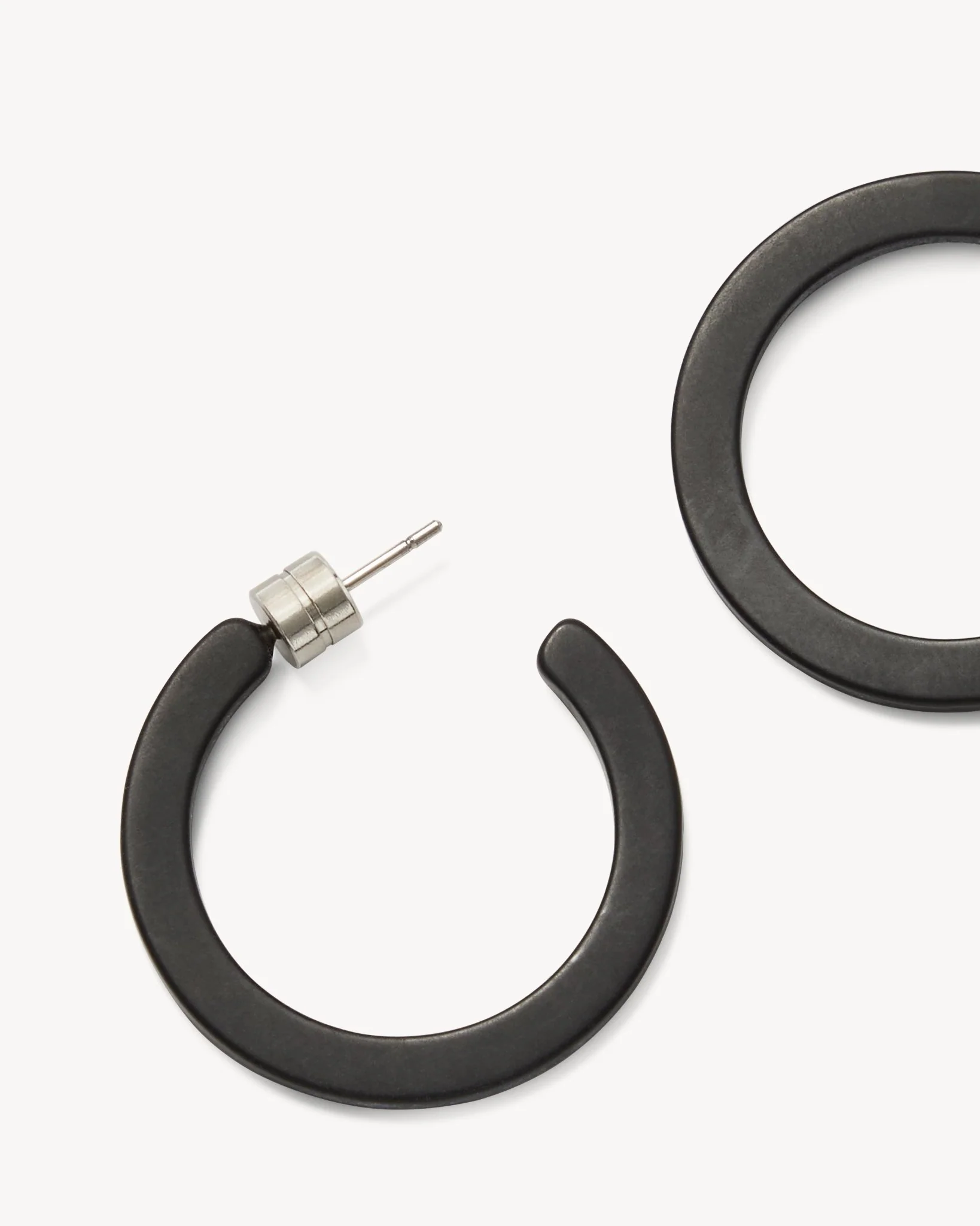 Mini Hoops in Black Matte - Image 2