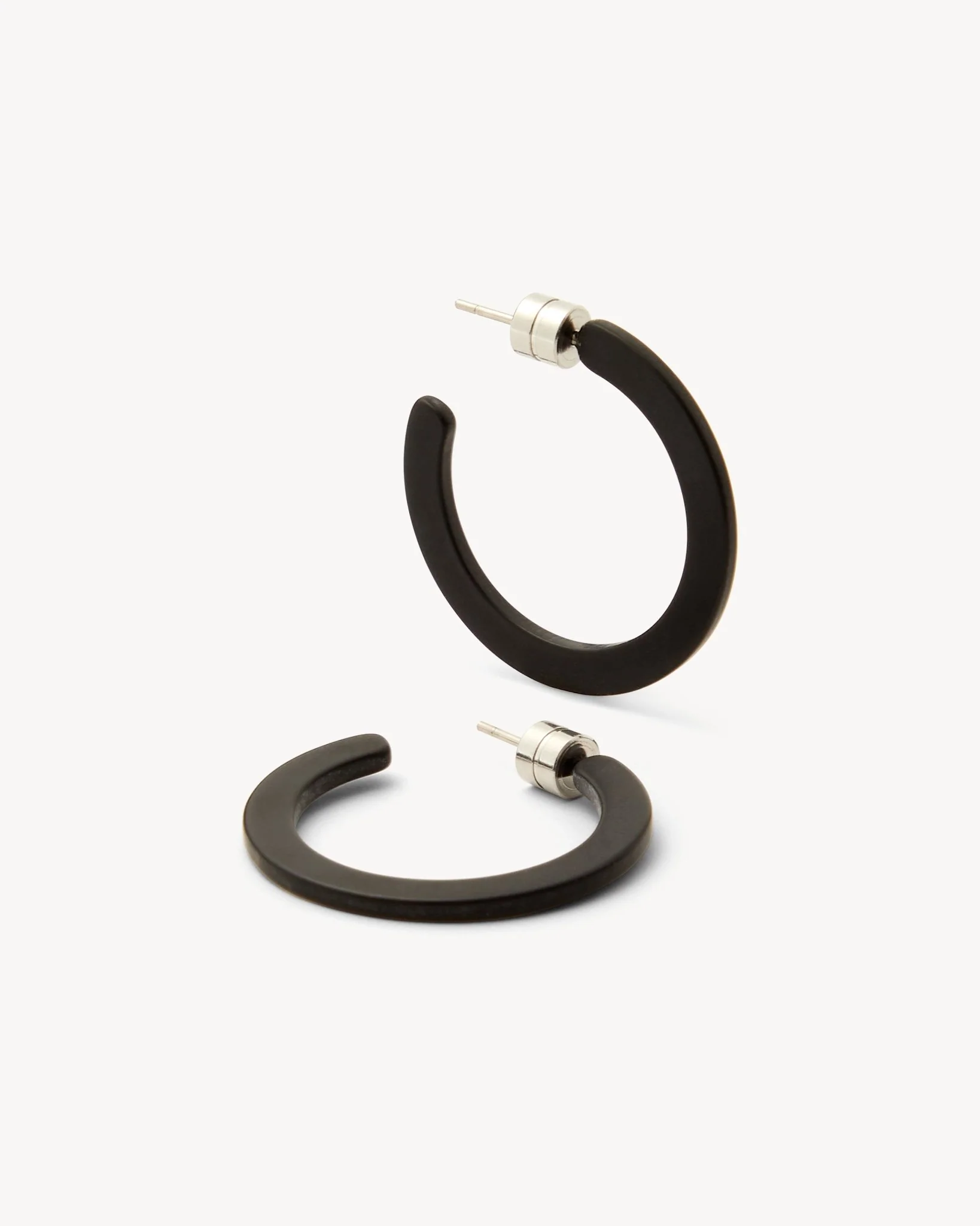 Mini Hoops in Black Matte - Image 3