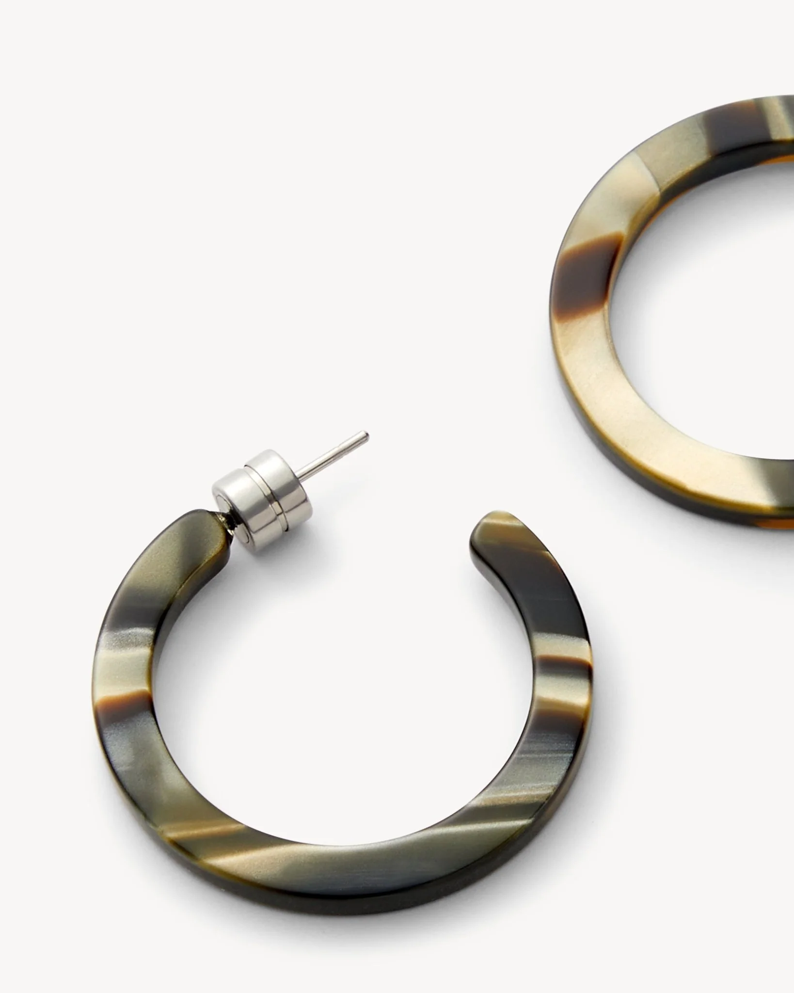 Mini Hoops in Midnight Horn - Image 2