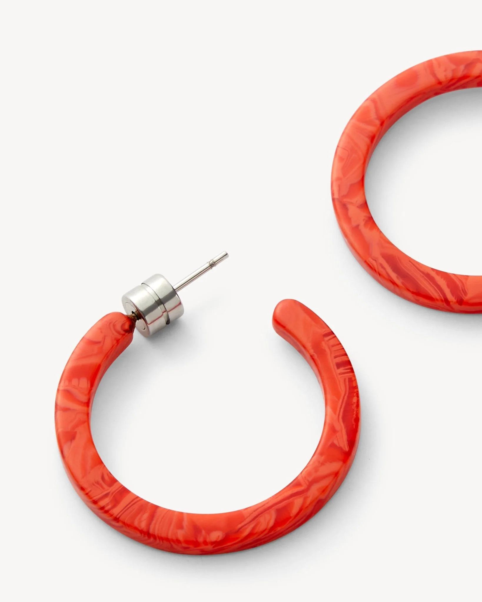Mini Hoops in Poppy - Image 3
