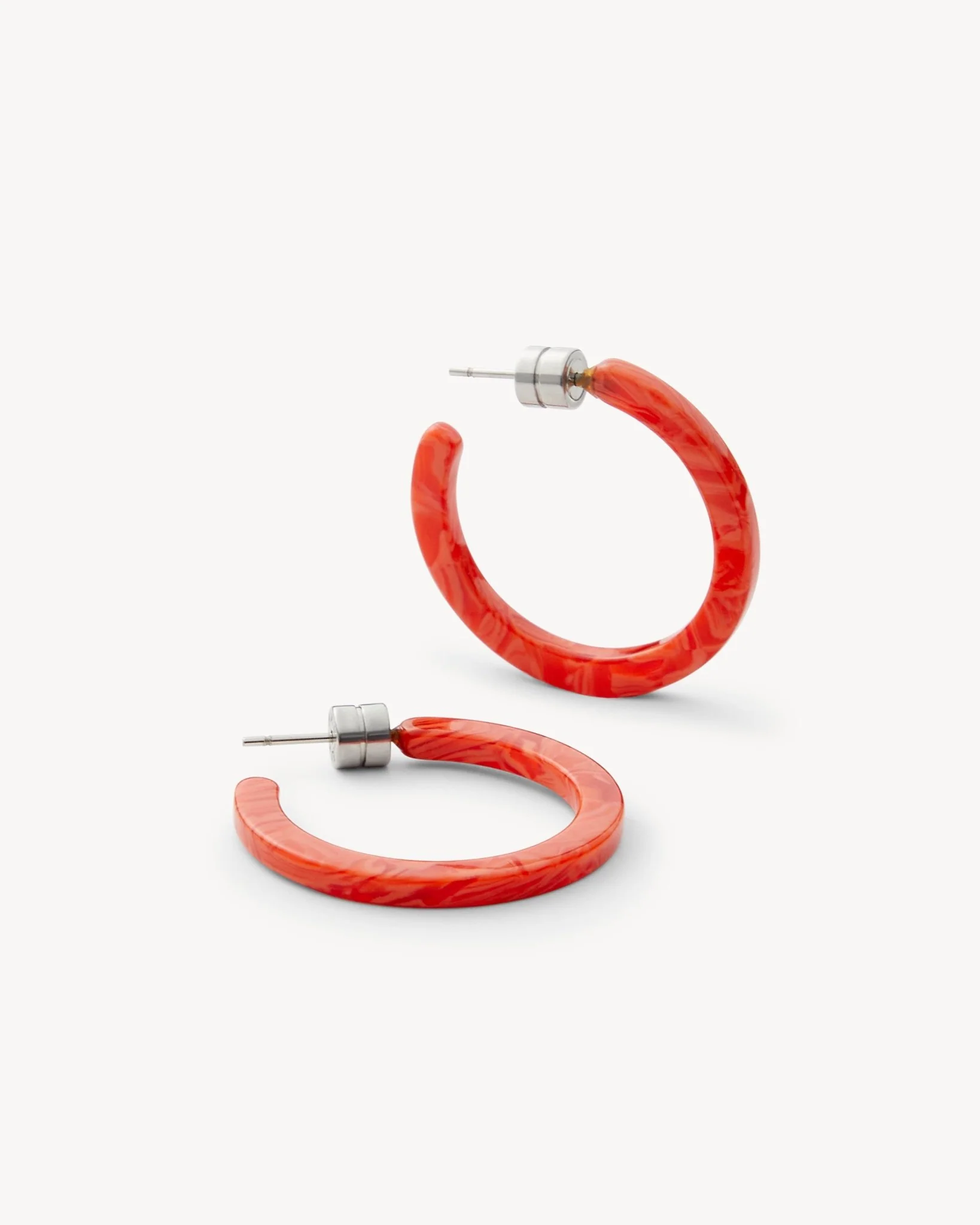 Mini Hoops in Poppy - Image 4