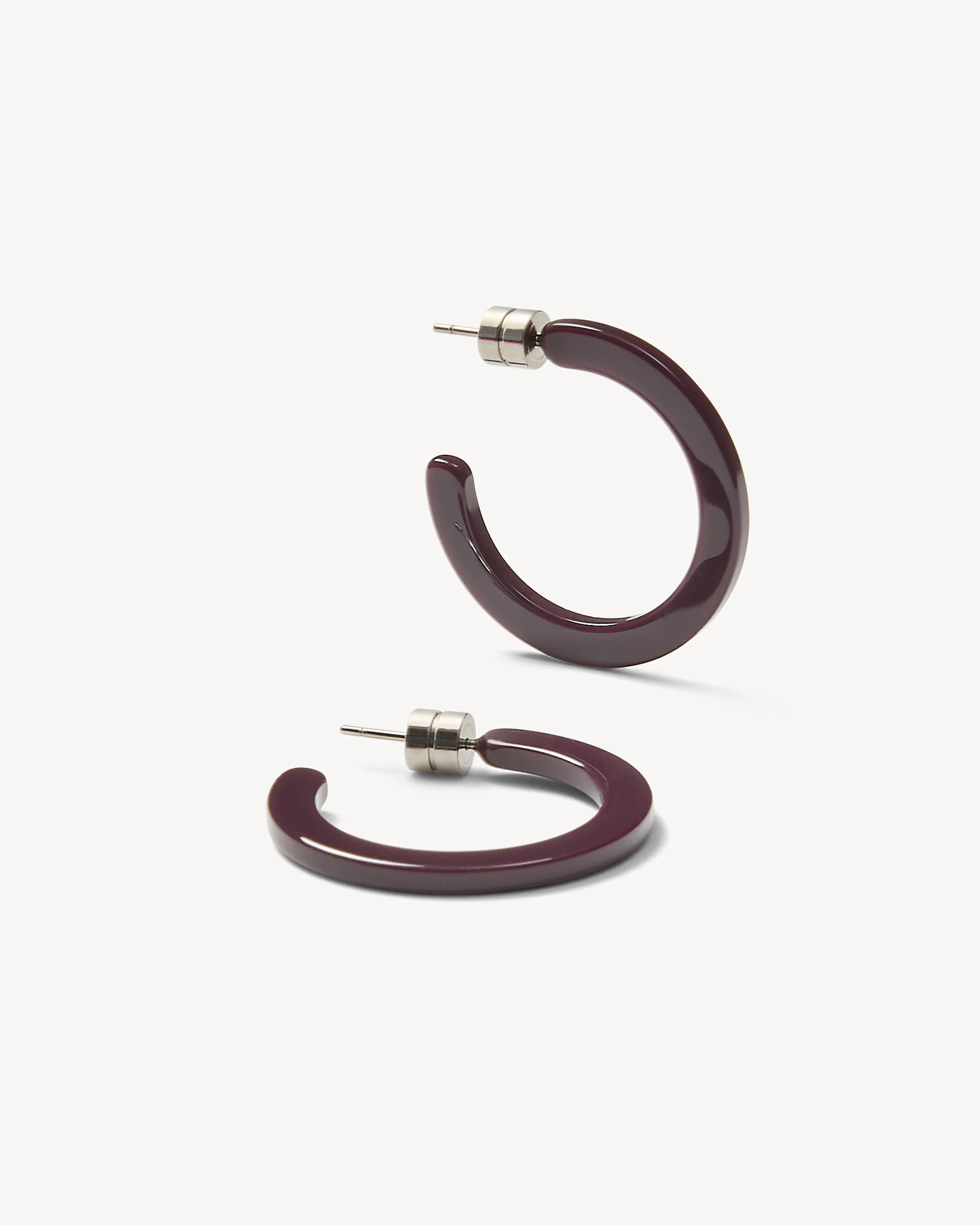 Mini Hoops in Royal Peony - Image 3