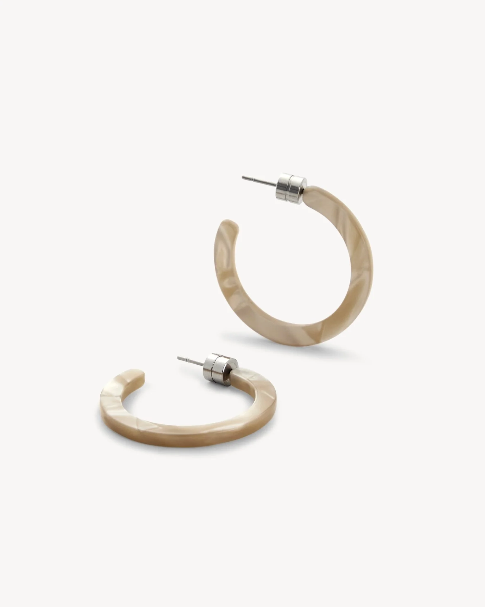 Mini Hoops in Sand Shell - Image 3