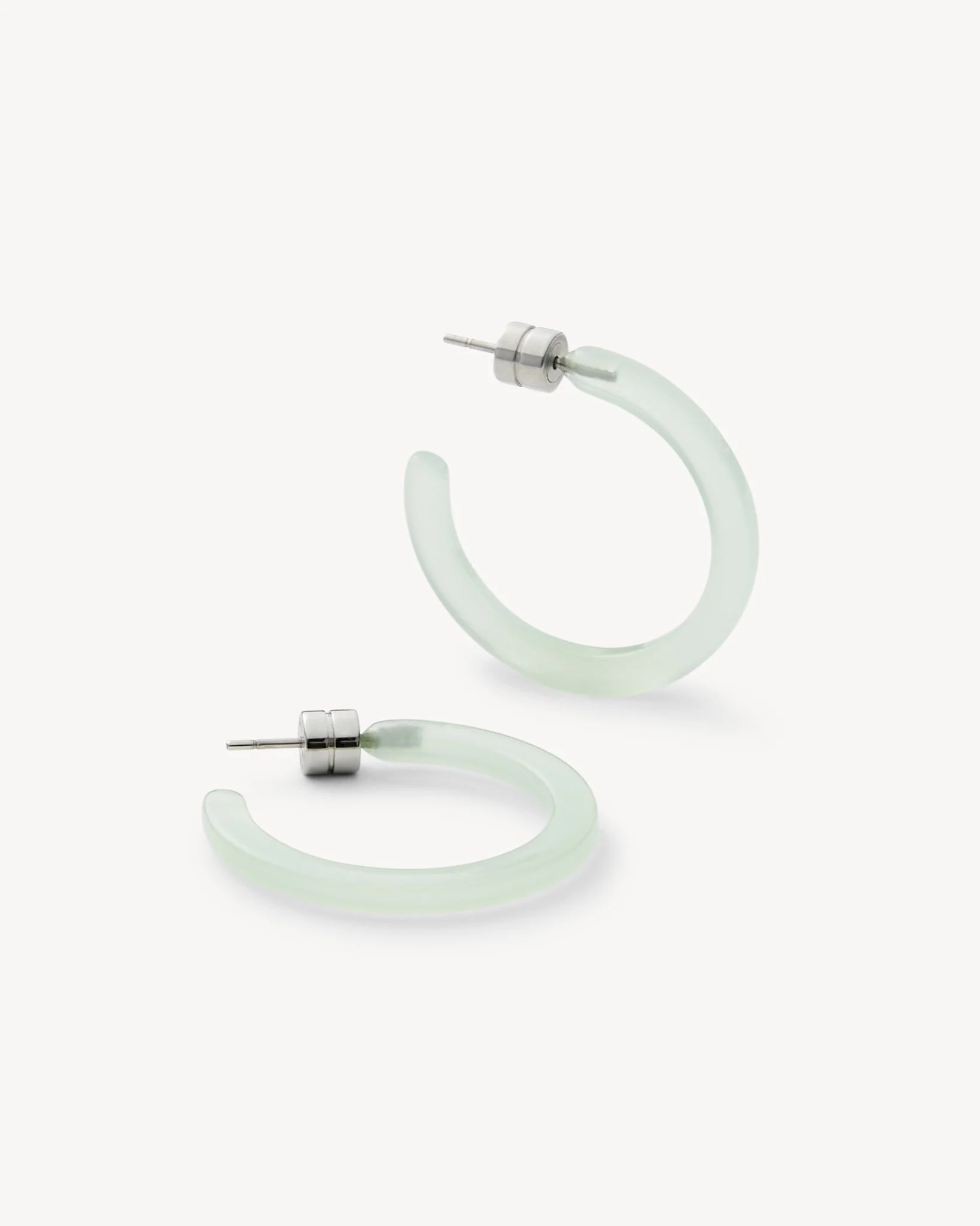 Mini Hoops in Sea Glass - Image 3