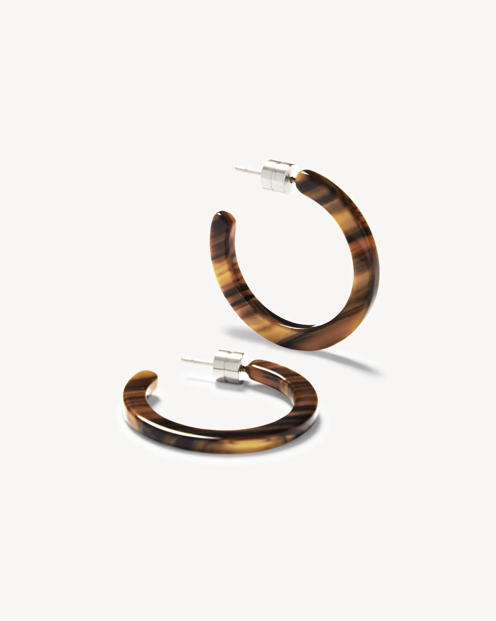 Mini Hoops in Tiger's Eye - Image 3