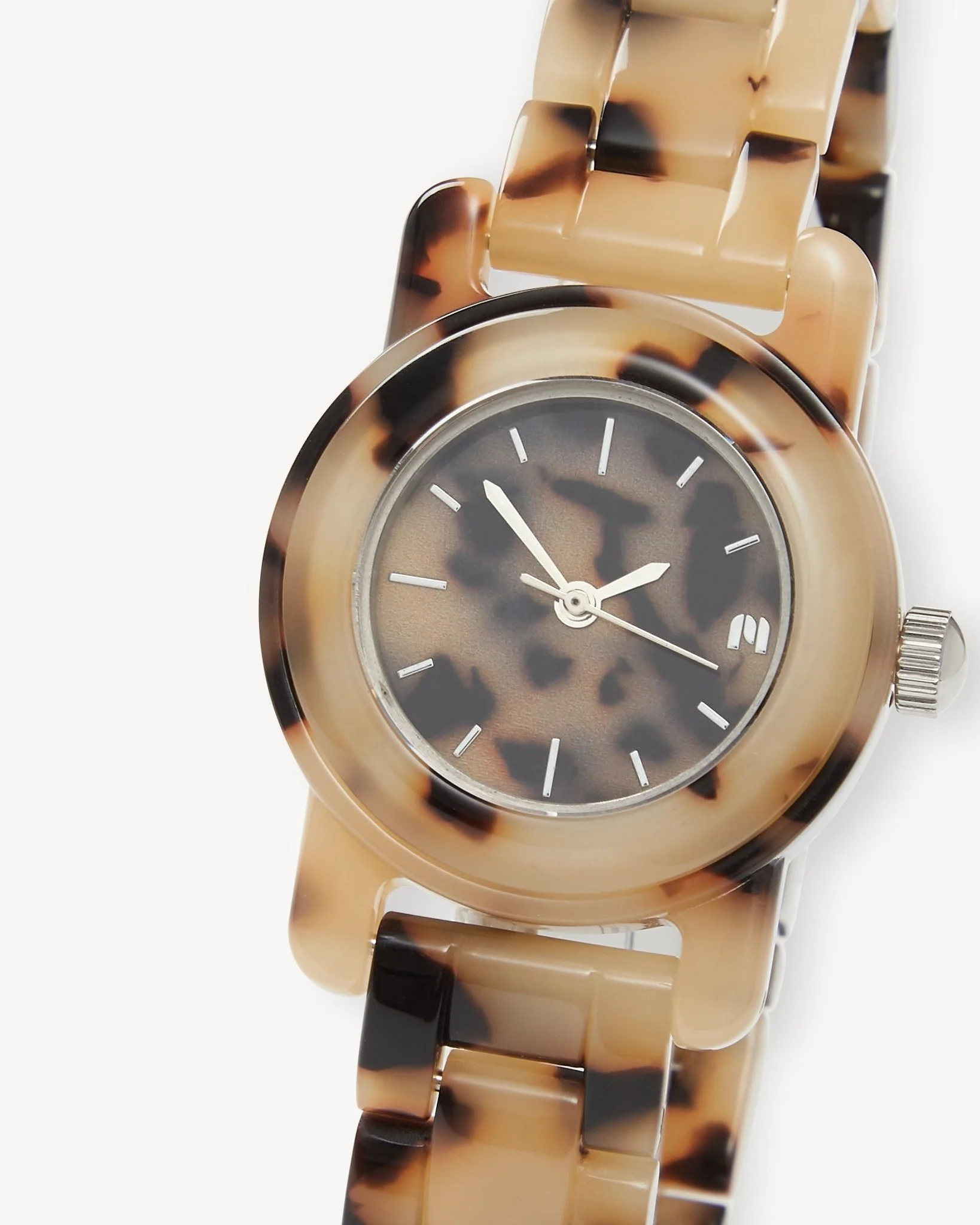 Mini Mono Watch in Blonde Tortoise - Outlet - Image 2