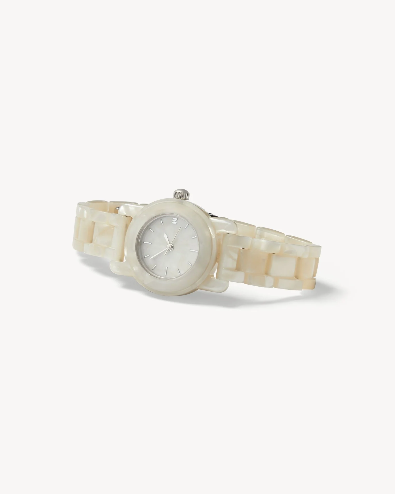 Mini Mono Watch in White Shell - Image 3