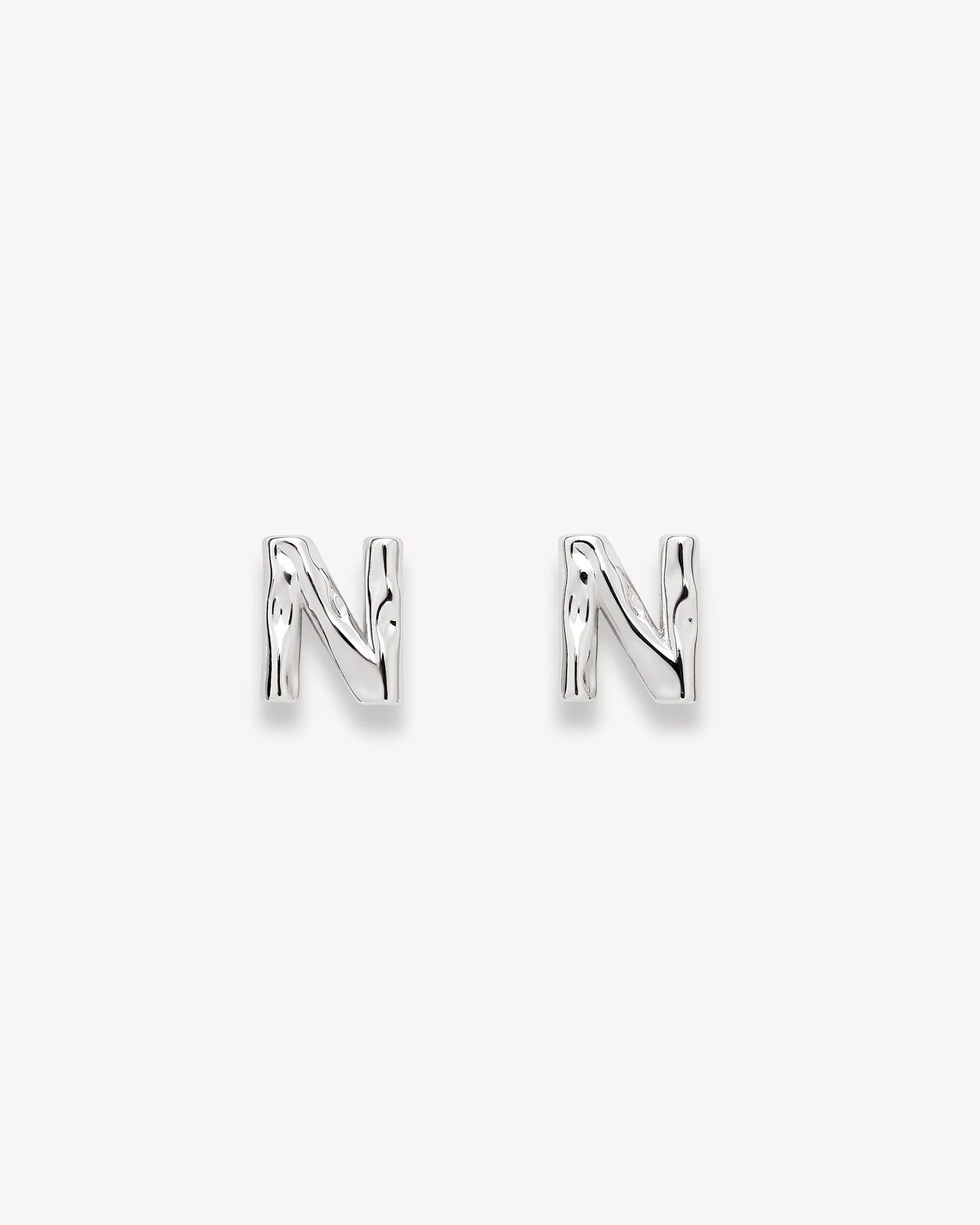 Monogram Studs in Silver - Image 10